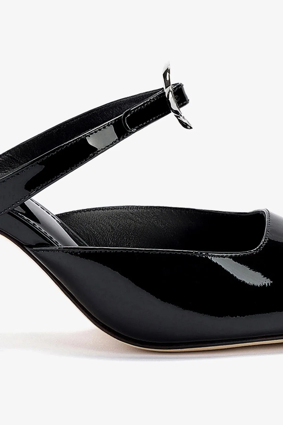 Daisy Pump In Black Patent Leather,Women Heel
