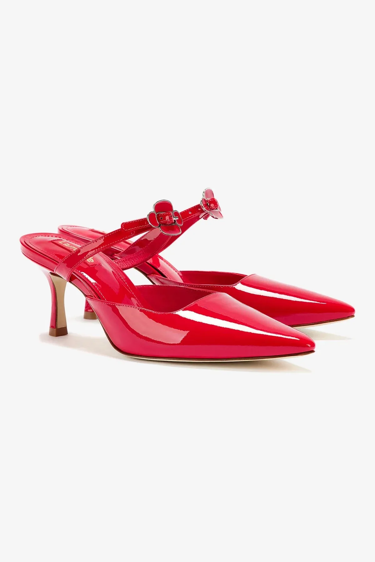 Daisy Pump In Scarlet Patent Leather,Women Heel