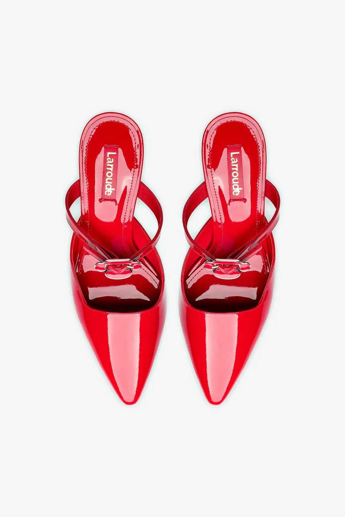 Daisy Pump In Scarlet Patent Leather,Women Heel