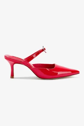 Daisy Pump In Scarlet Patent Leather,Women Heel