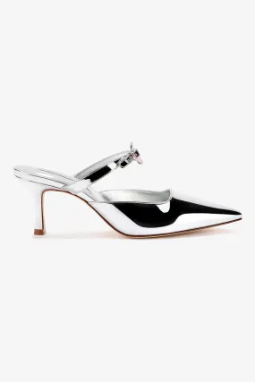 Daisy Pump In Silver Specchio,Women Heel