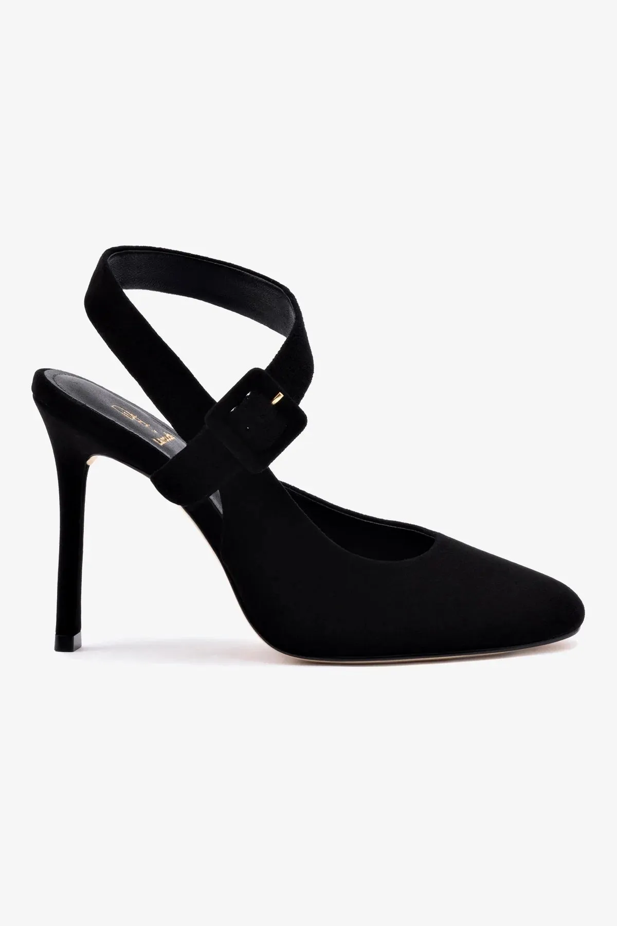 Deena By Larroud?? Pump In Black Suede,Women Heel