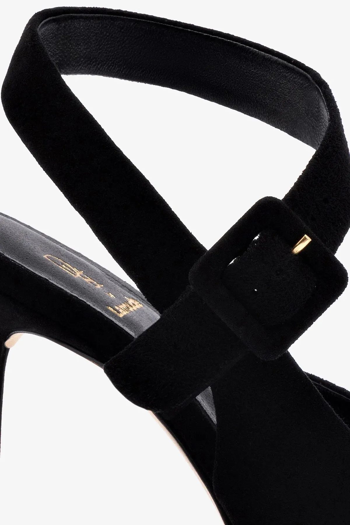 Deena By Larroud?? Pump In Black Suede,Women Heel