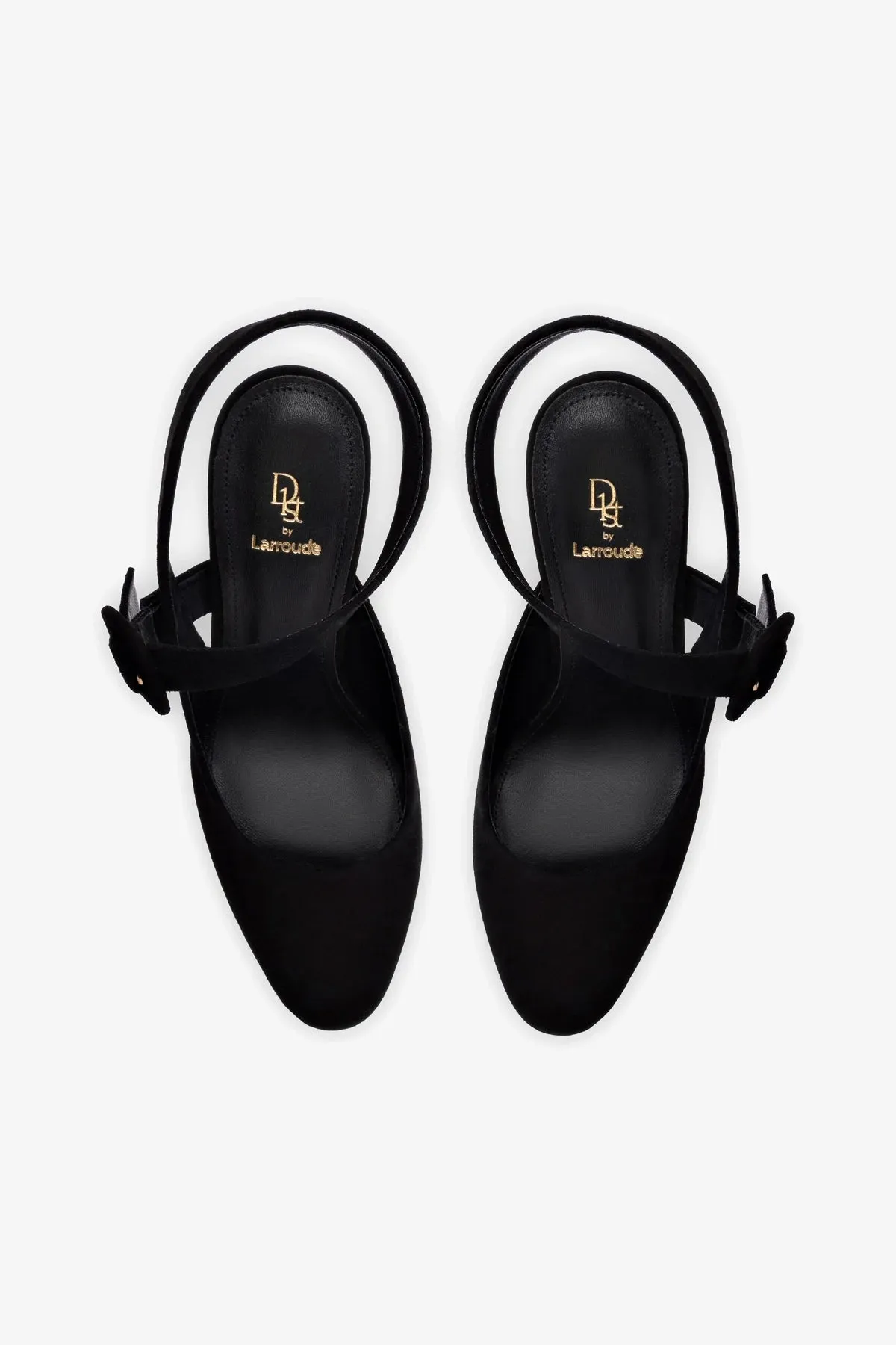 Deena By Larroud?? Pump In Black Suede,Women Heel