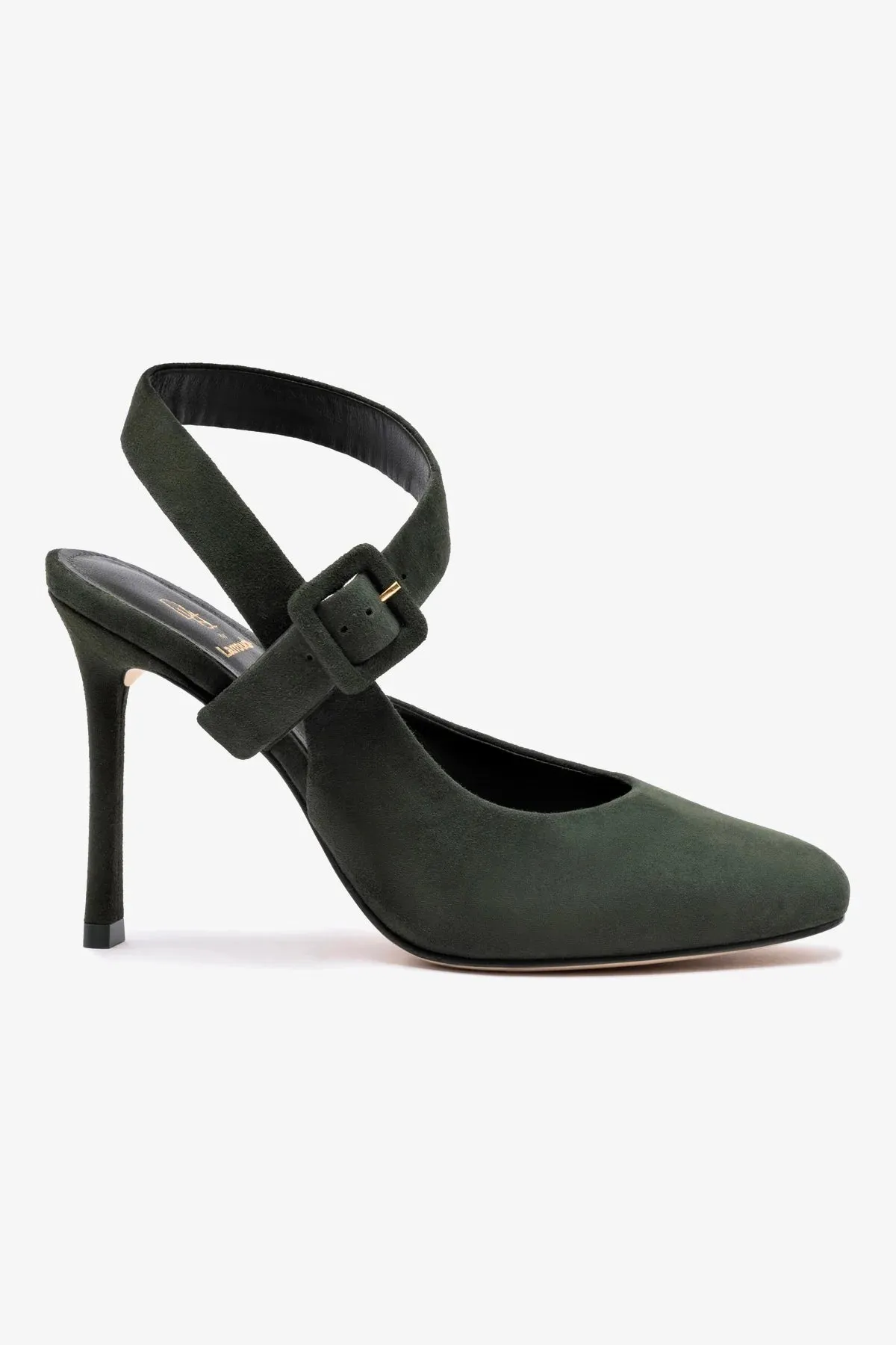 Deena By Larroud?? Pump In Deep Olivine Suede,Women Heel