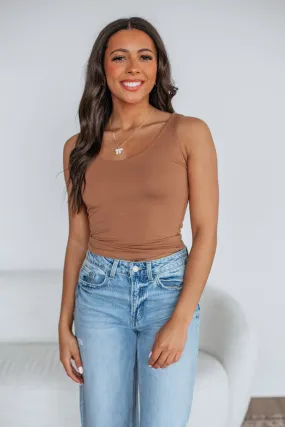 Delta Basic Tank - Toffee,Women Tank