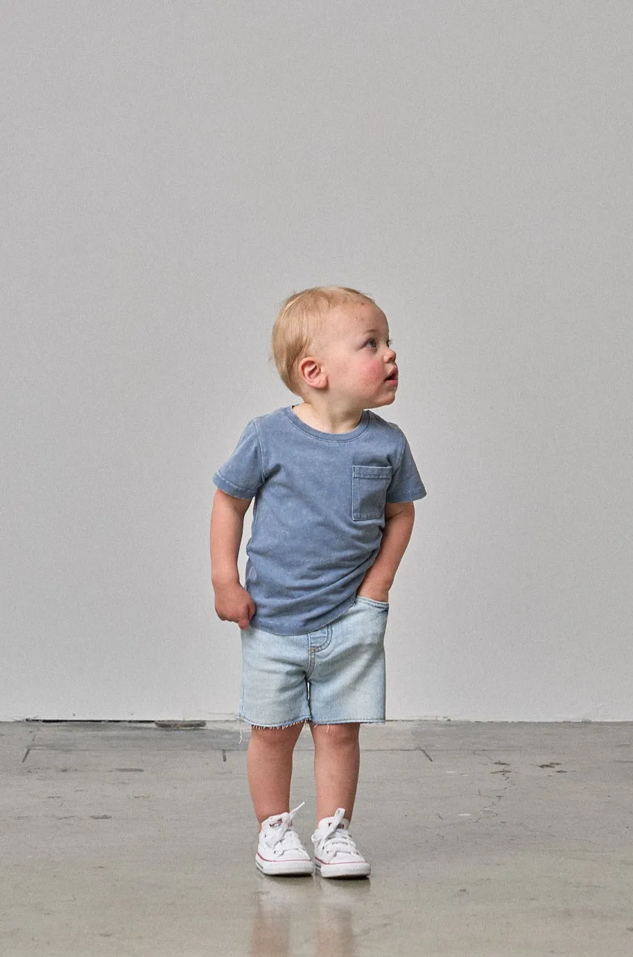 Denim Short - Light Wash,Kids