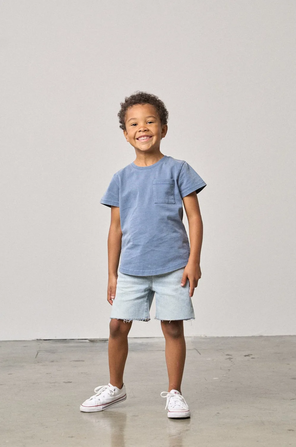 Denim Short - Light Wash,Kids