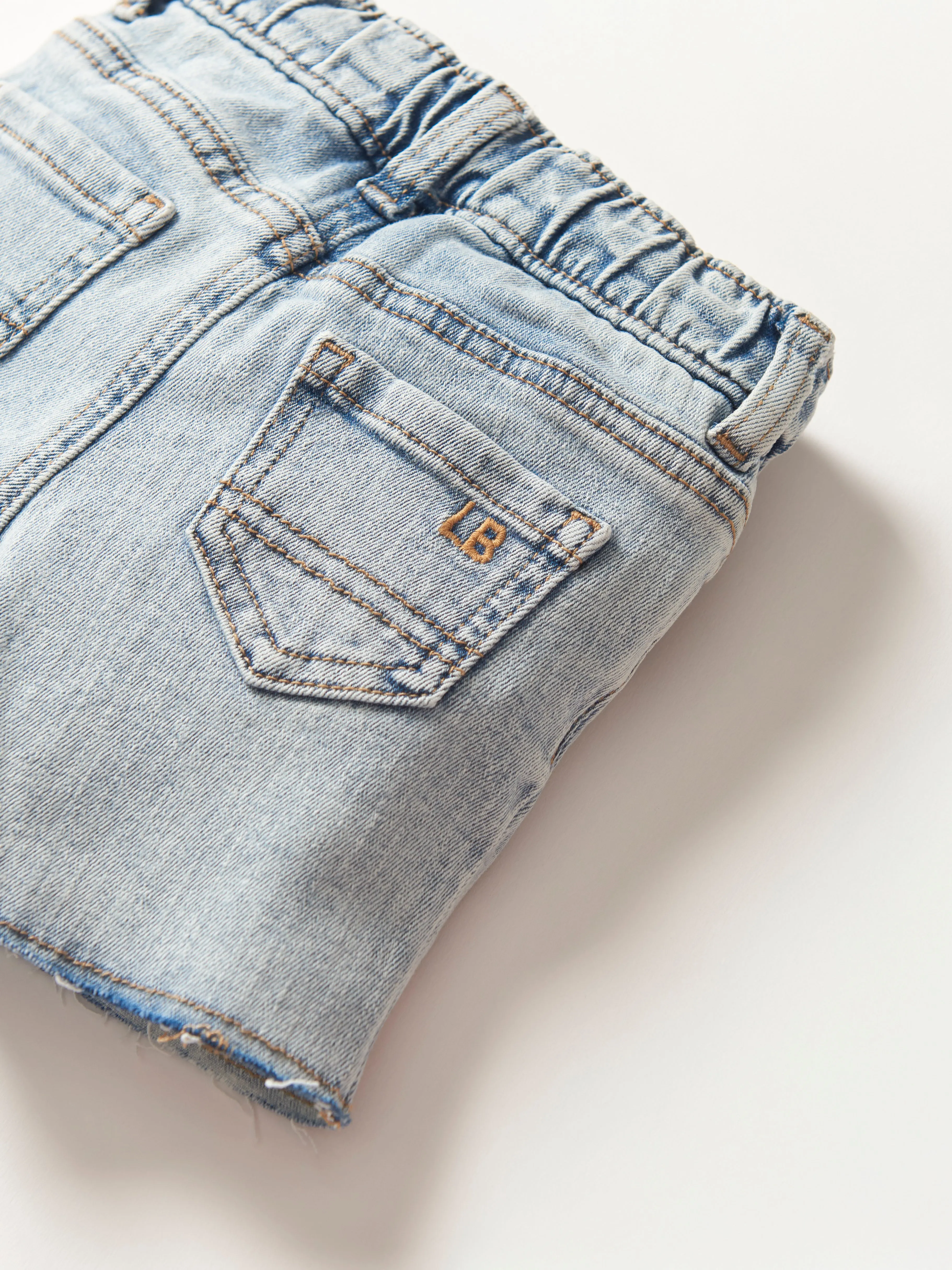 Denim Short - Light Wash,Kids