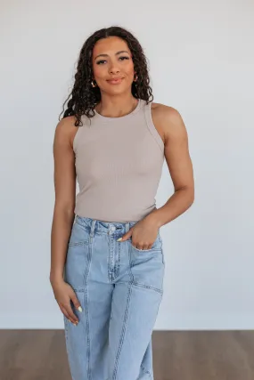 Dixon Ribbed Tank - Shell,Women Tank