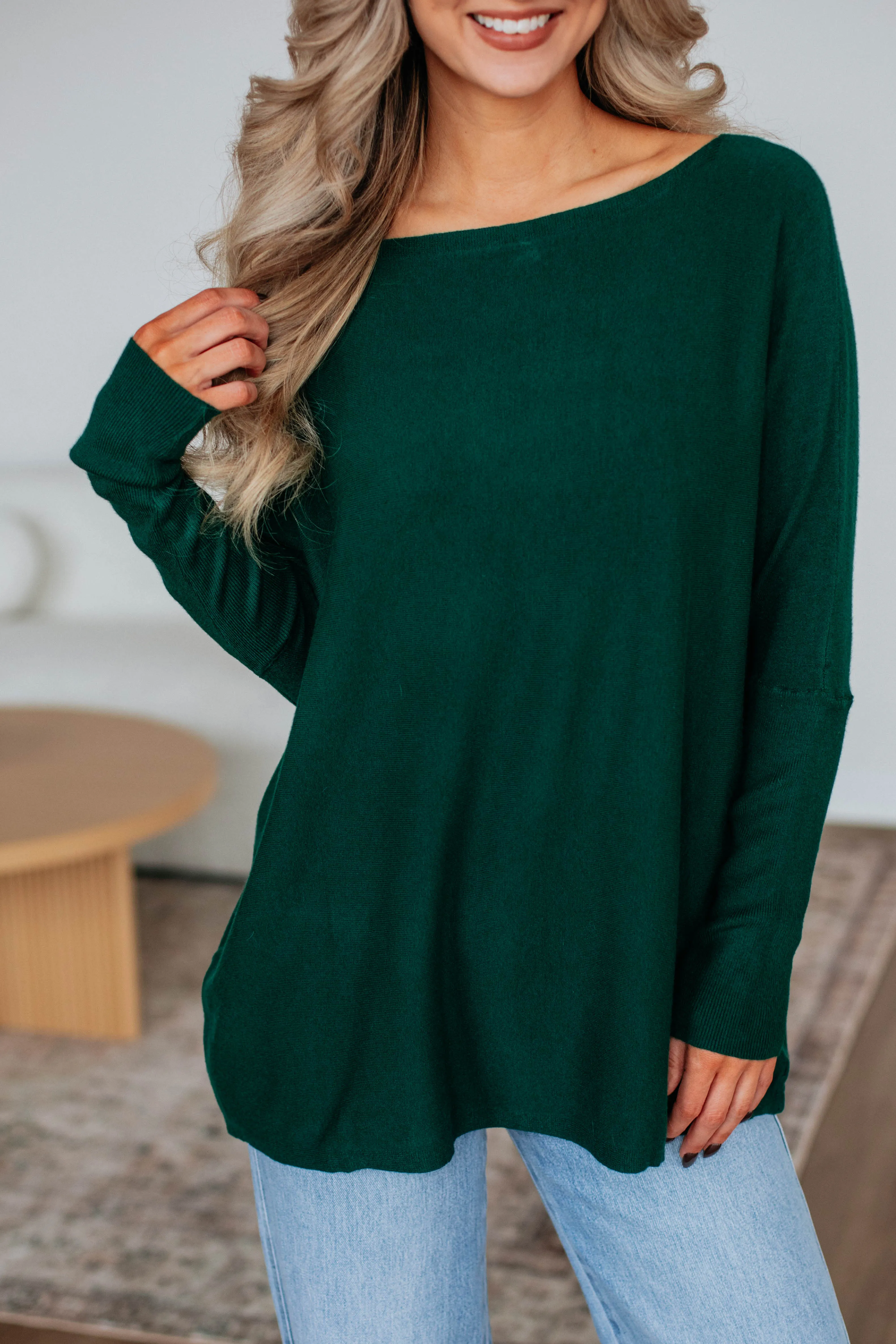 Edella Sweater - Hunter Green,Women Sweater
