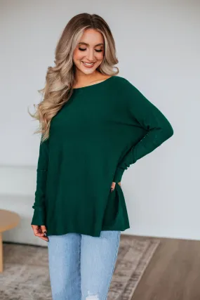 Edella Sweater - Hunter Green,Women Sweater