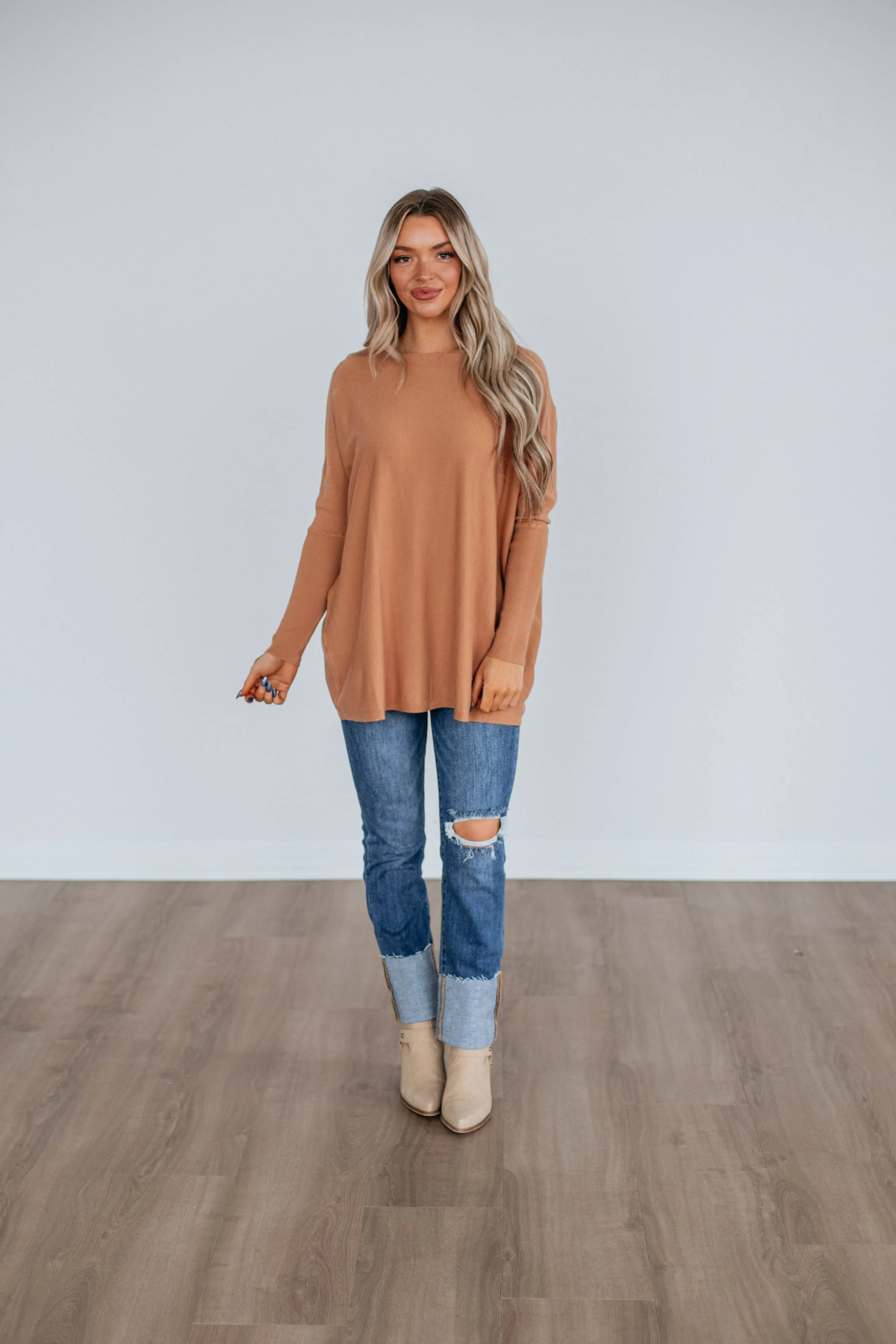 Edella Sweater - Toast,Women Sweater