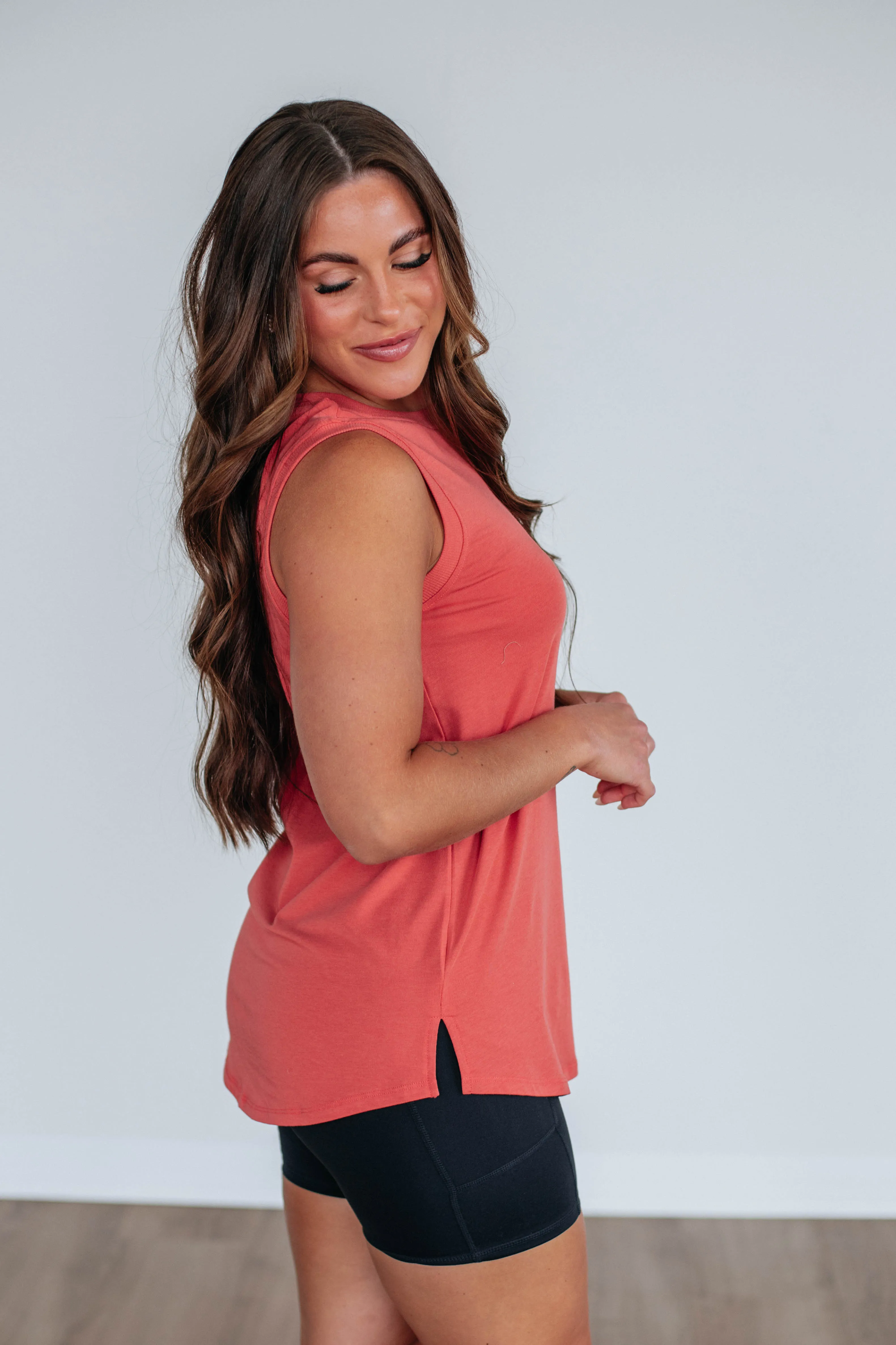 Elandra Basic Tank - Sienna,Women Tank
