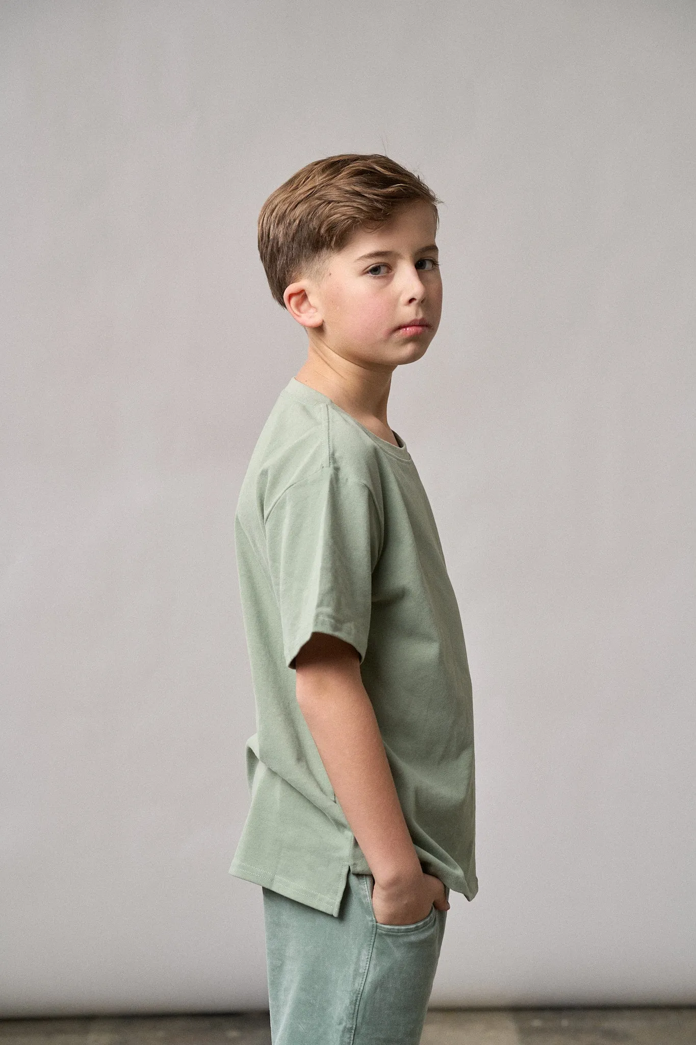 Elevated Tee - Basil,Kids