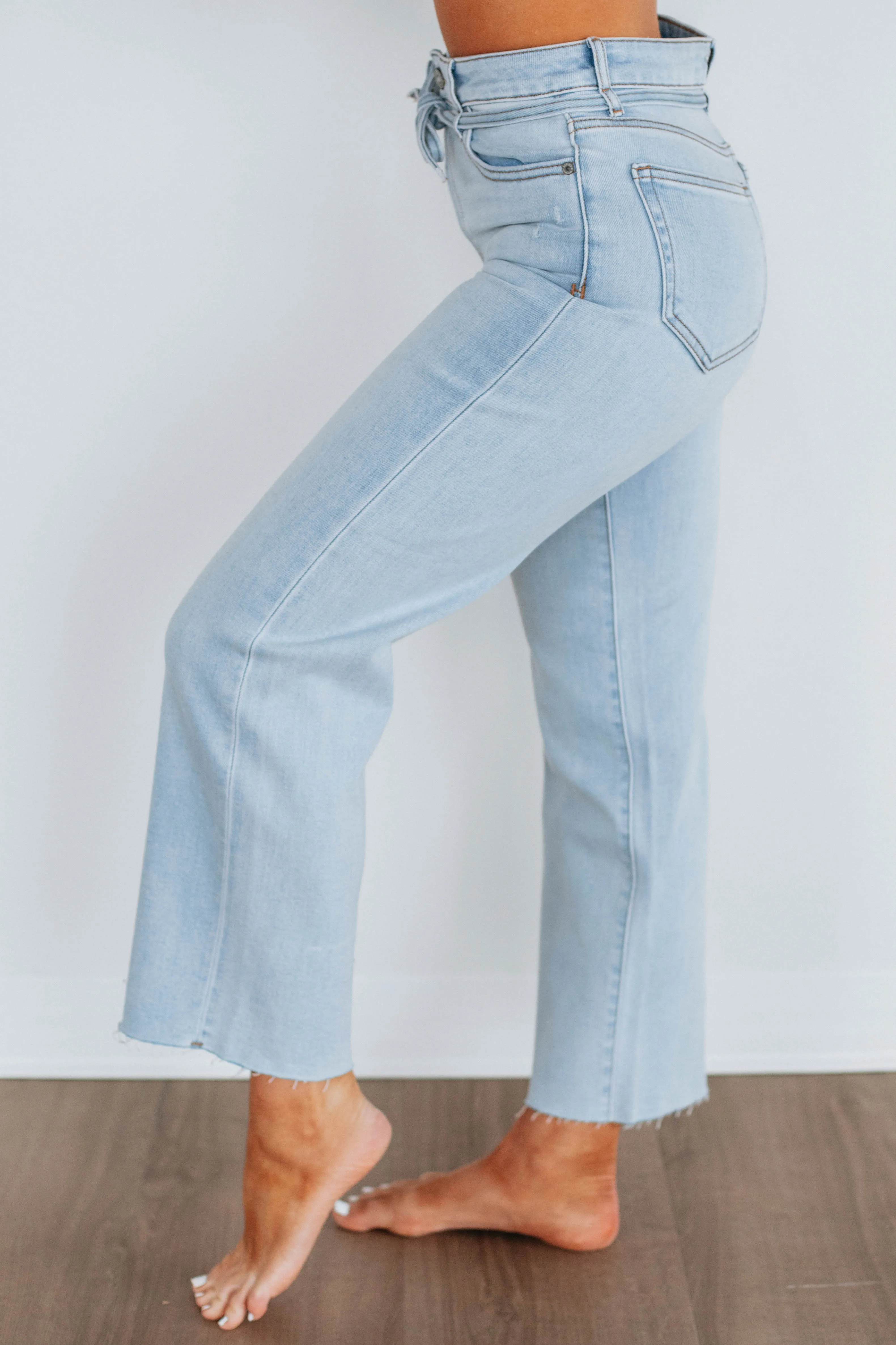 Ella Hidden Jeans - Light Wash,Jeans Women