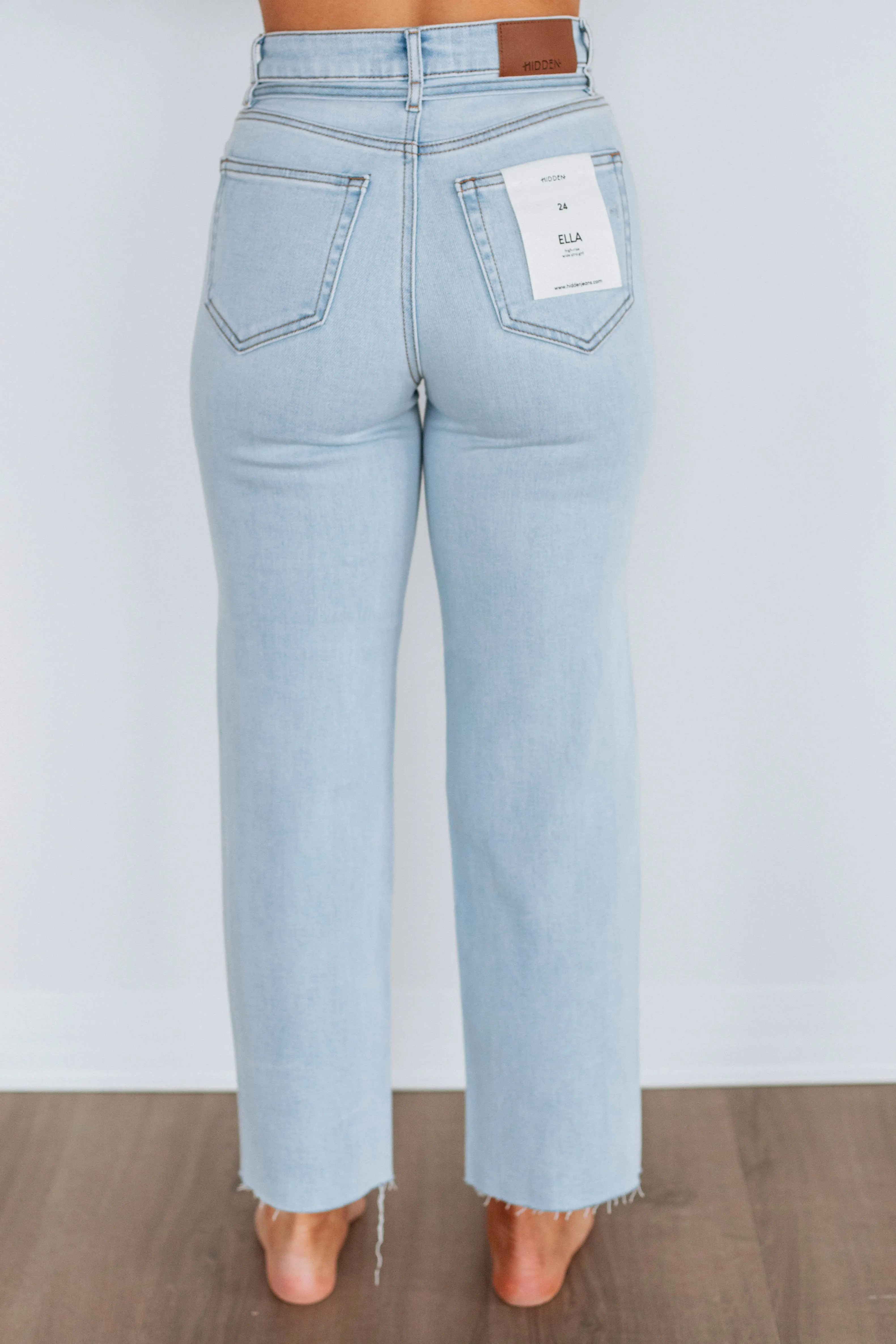 Ella Hidden Jeans - Light Wash,Jeans Women