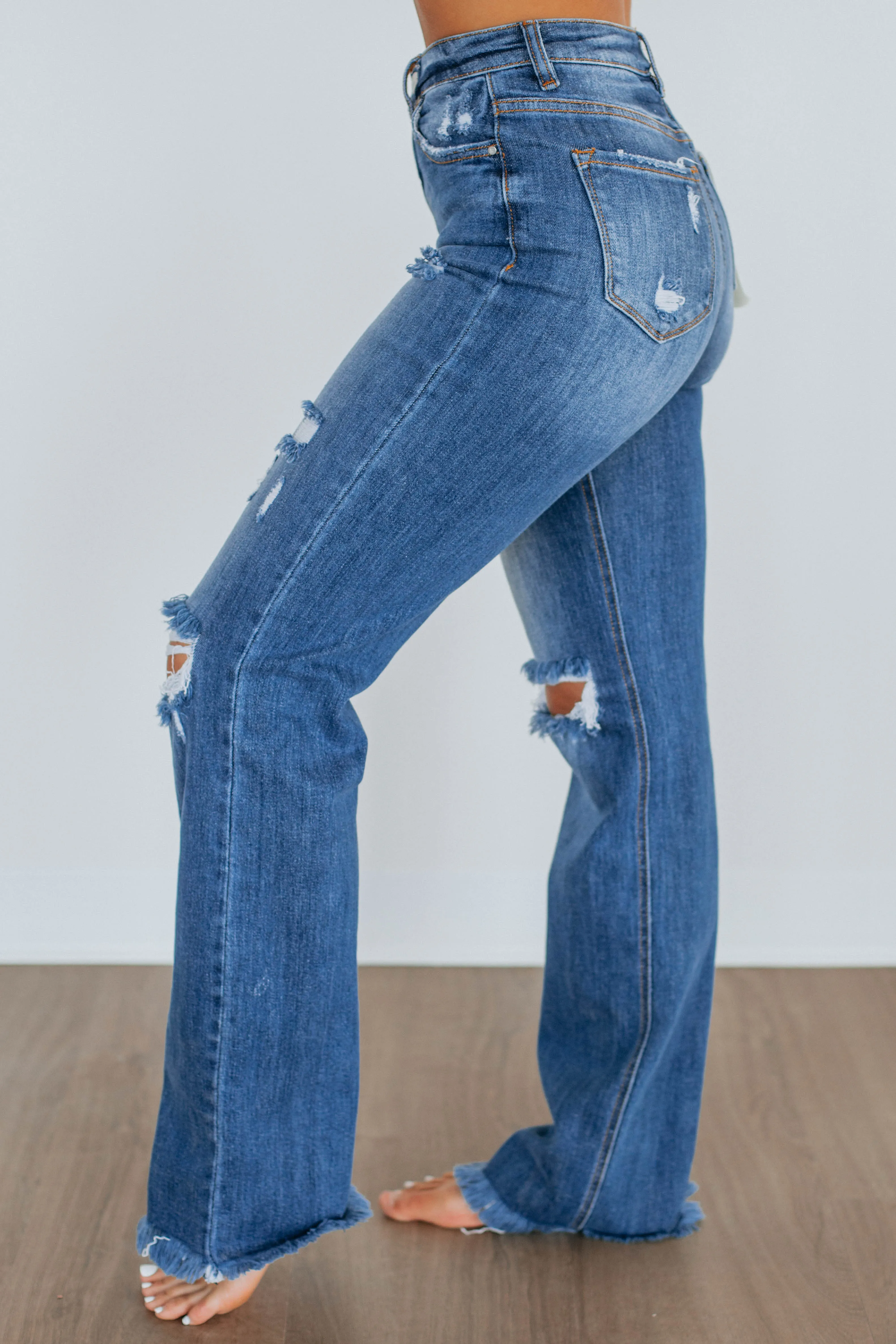 Eloise Risen Jeans - Dark Wash,Jeans Women