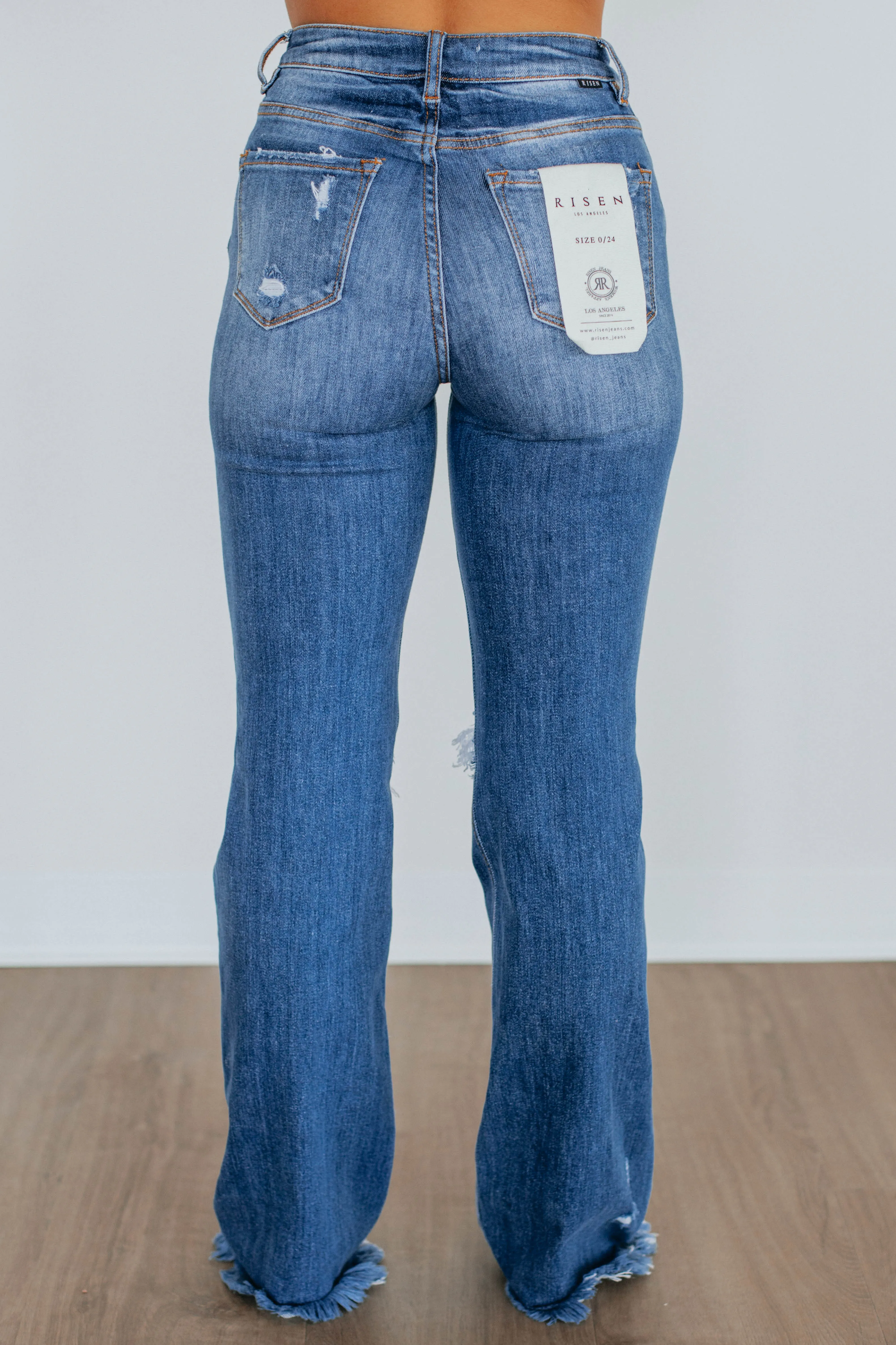 Eloise Risen Jeans - Dark Wash,Jeans Women