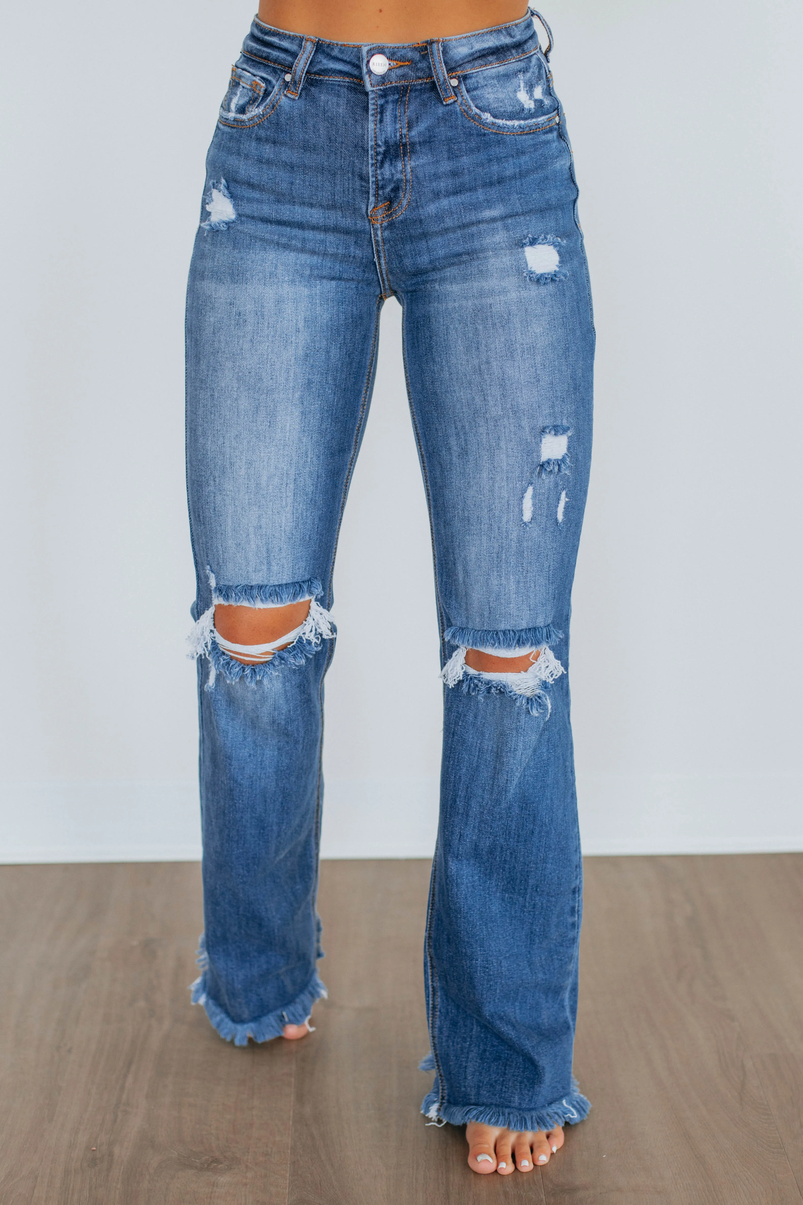 Eloise Risen Jeans - Dark Wash,Jeans Women