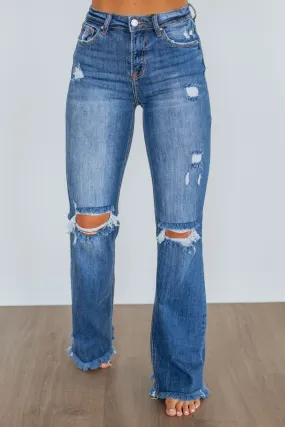 Eloise Risen Jeans - Dark Wash,Jeans Women