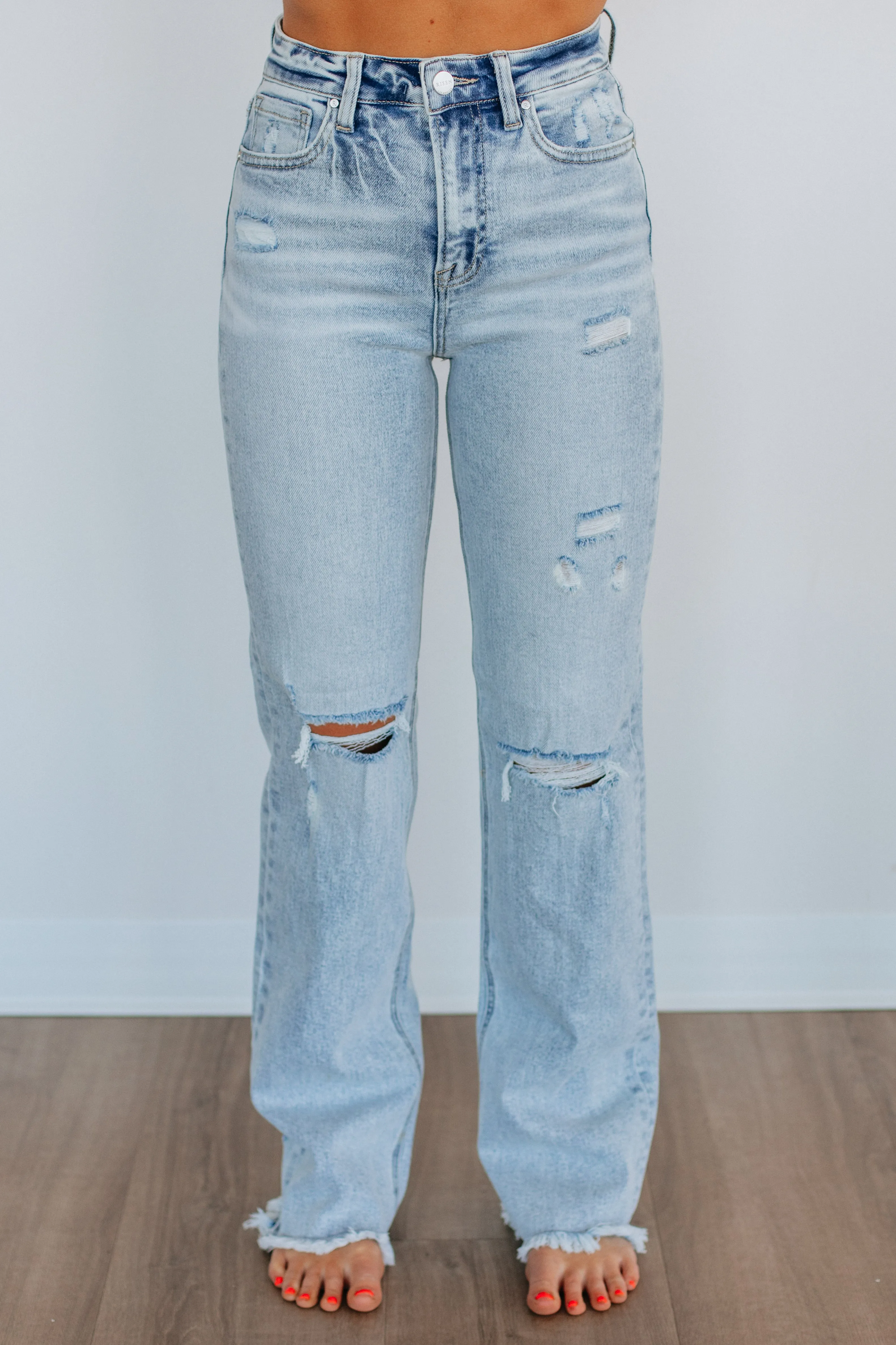 Eloise Risen Jeans - Light Wash,Jeans Women