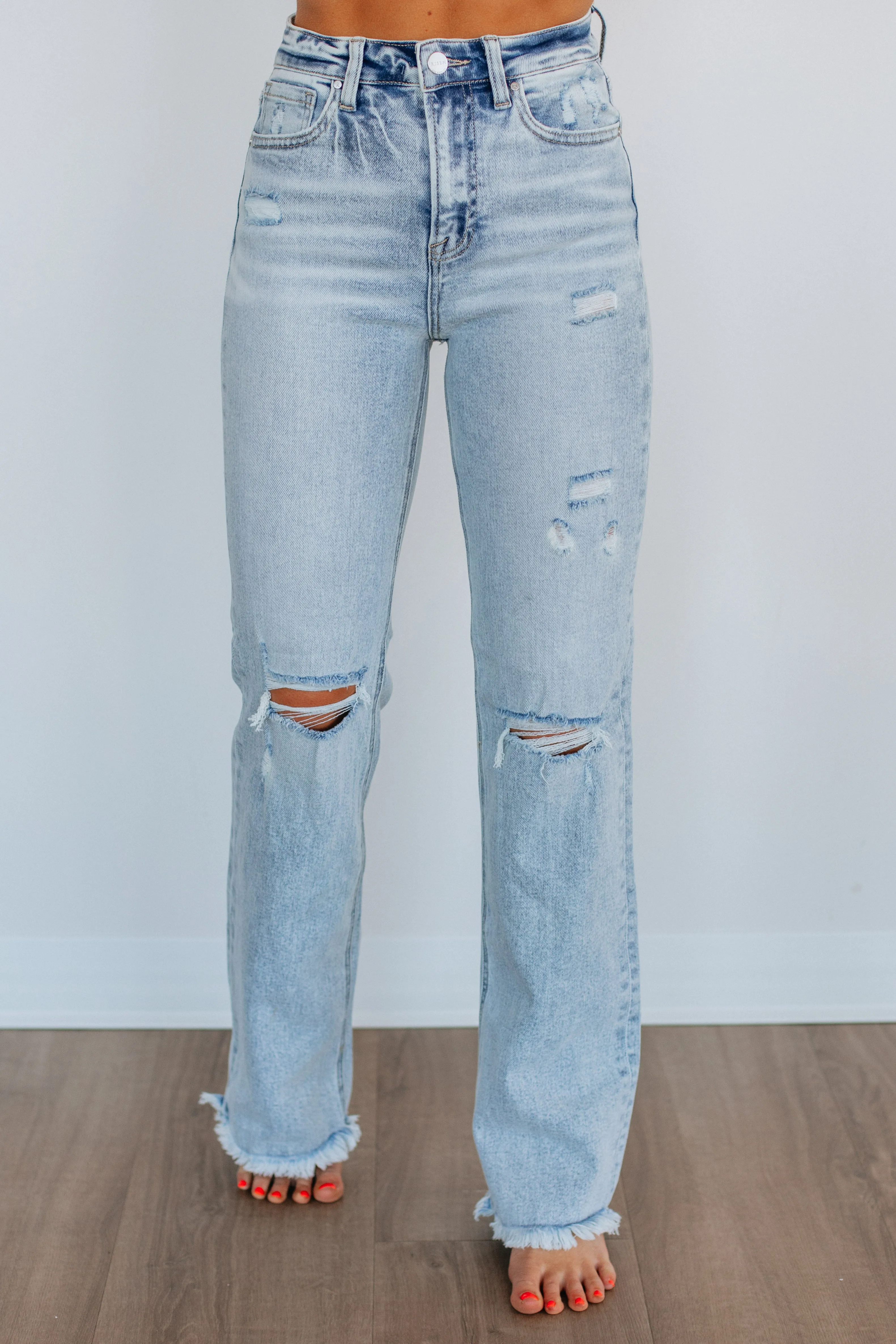 Eloise Risen Jeans - Light Wash,Jeans Women