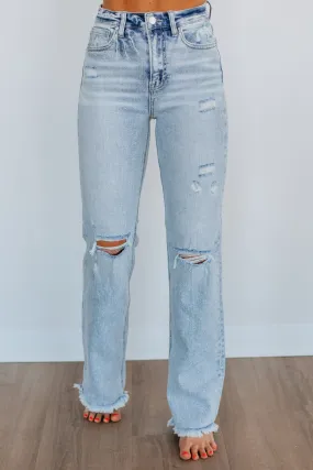 Eloise Risen Jeans - Light Wash,Jeans Women