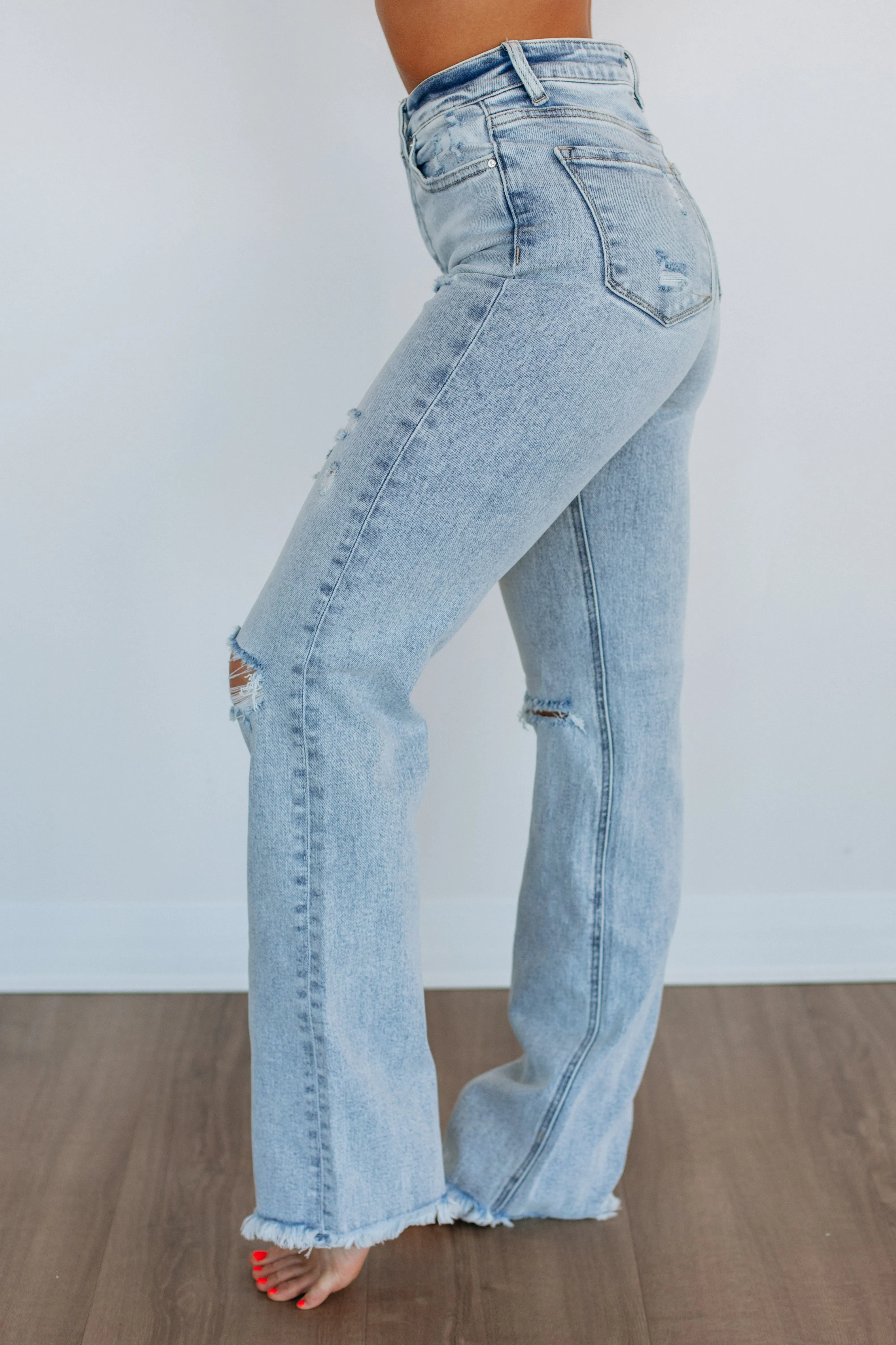 Eloise Risen Jeans - Light Wash,Jeans Women