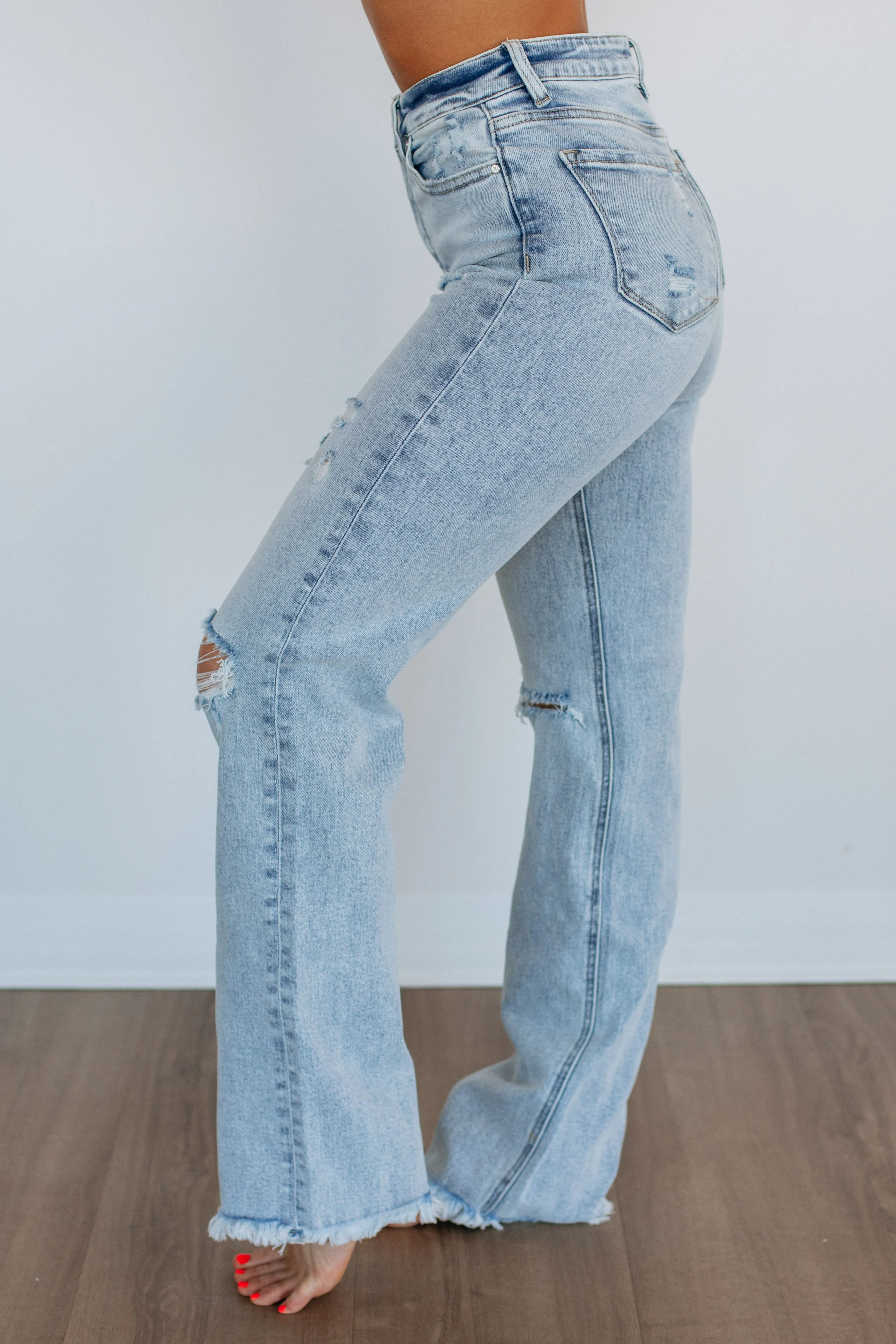 Eloise Risen Jeans - Light Wash,Jeans Women