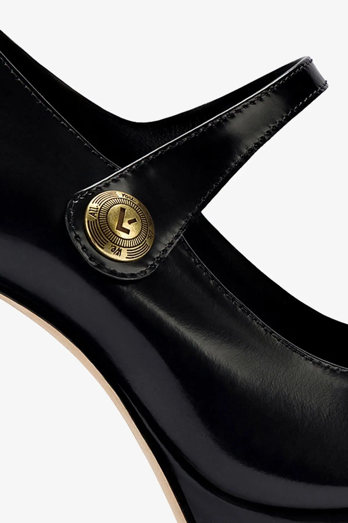 Emma Pump In Black Leather,Women Heel