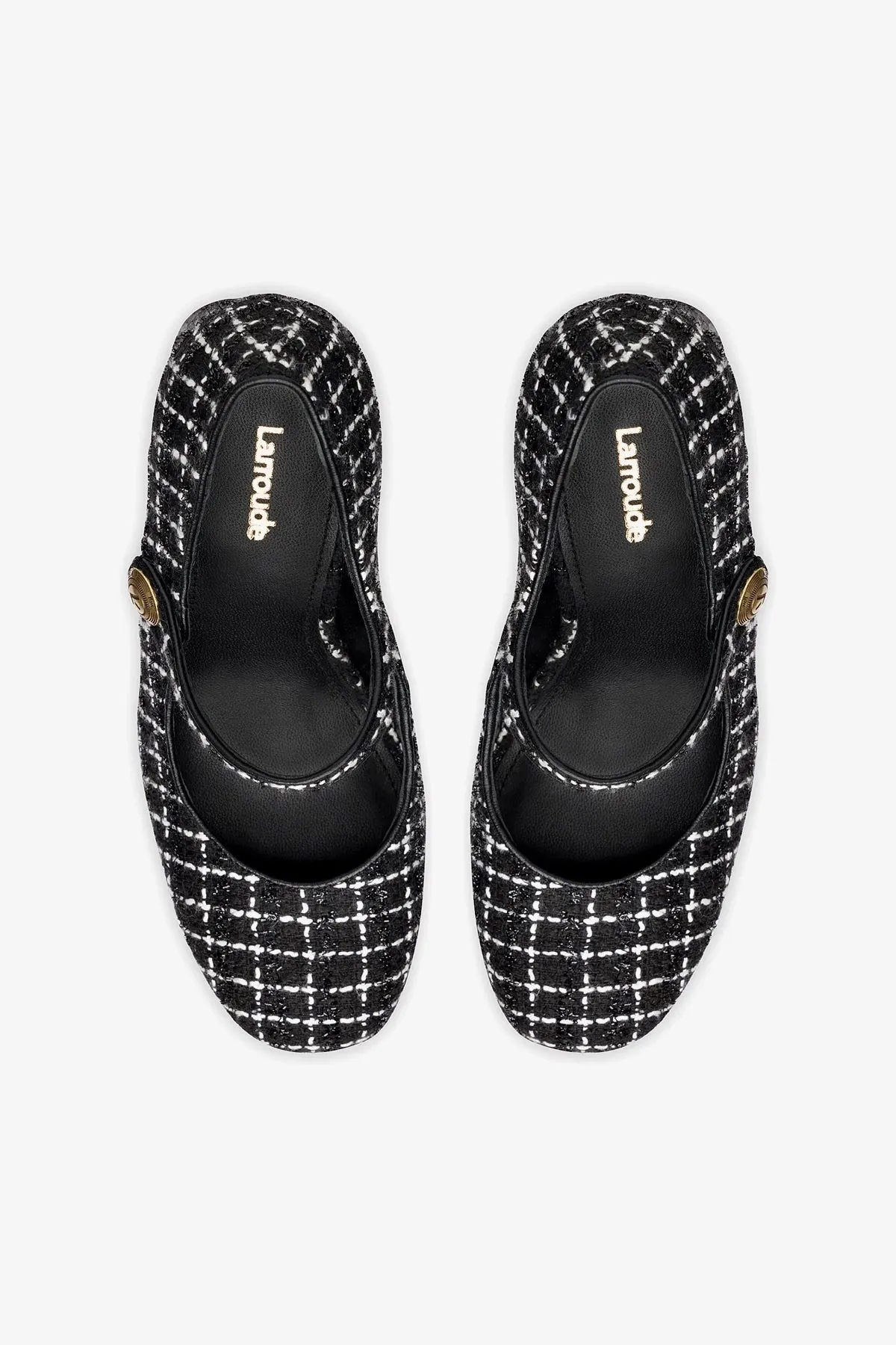 Emma Pump In Black Tweed,Women Heel
