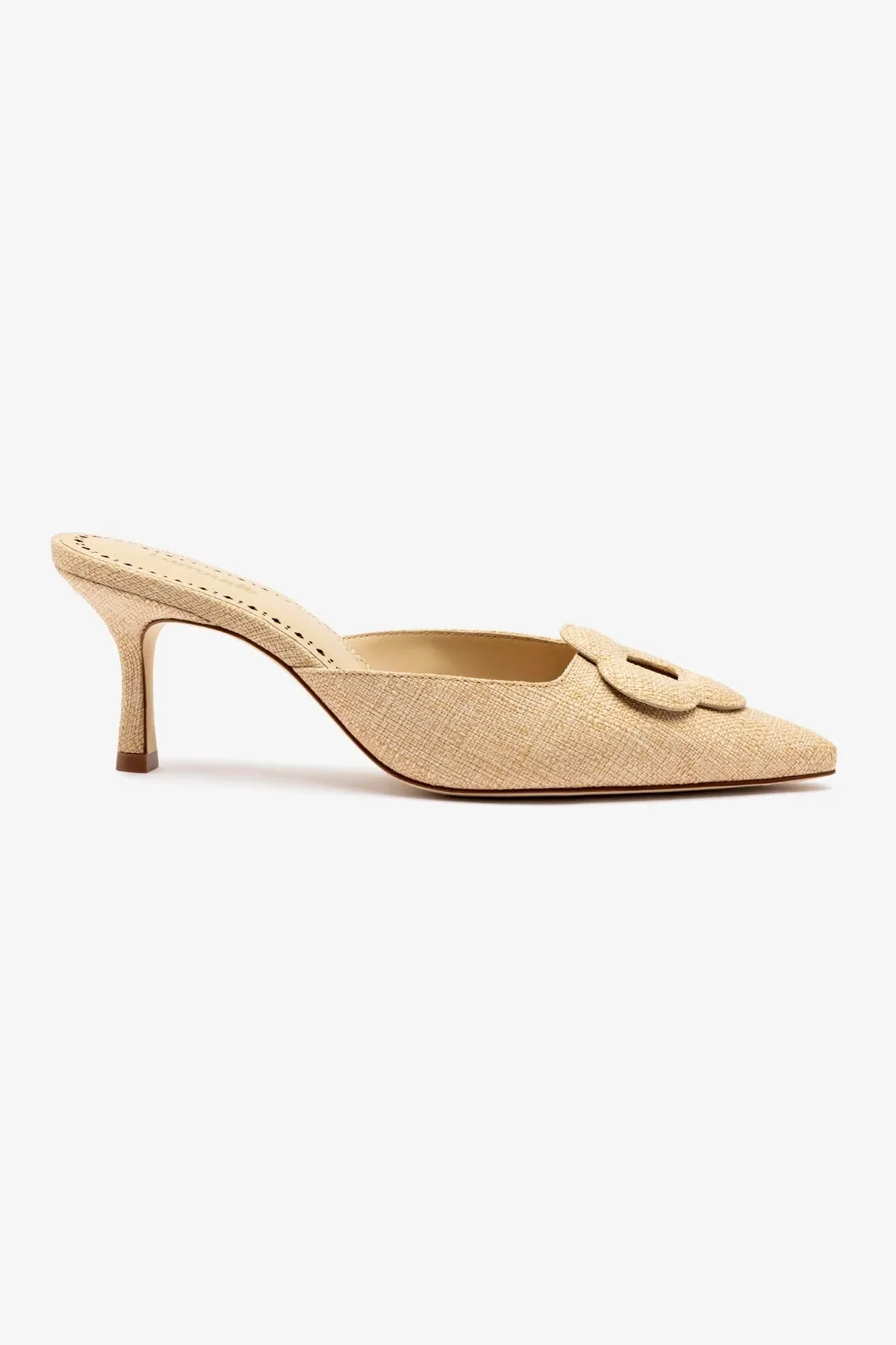 Flora Pump In Beige Raffia,Women Heel