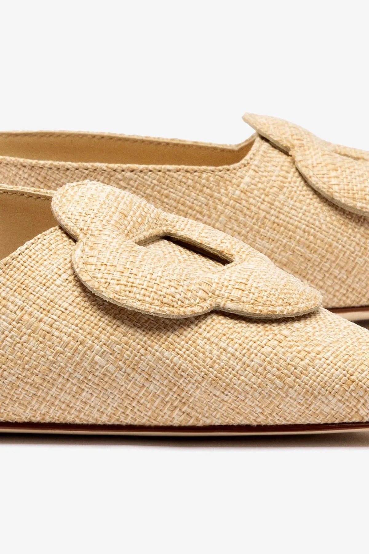 Flora Pump In Beige Raffia,Women Heel