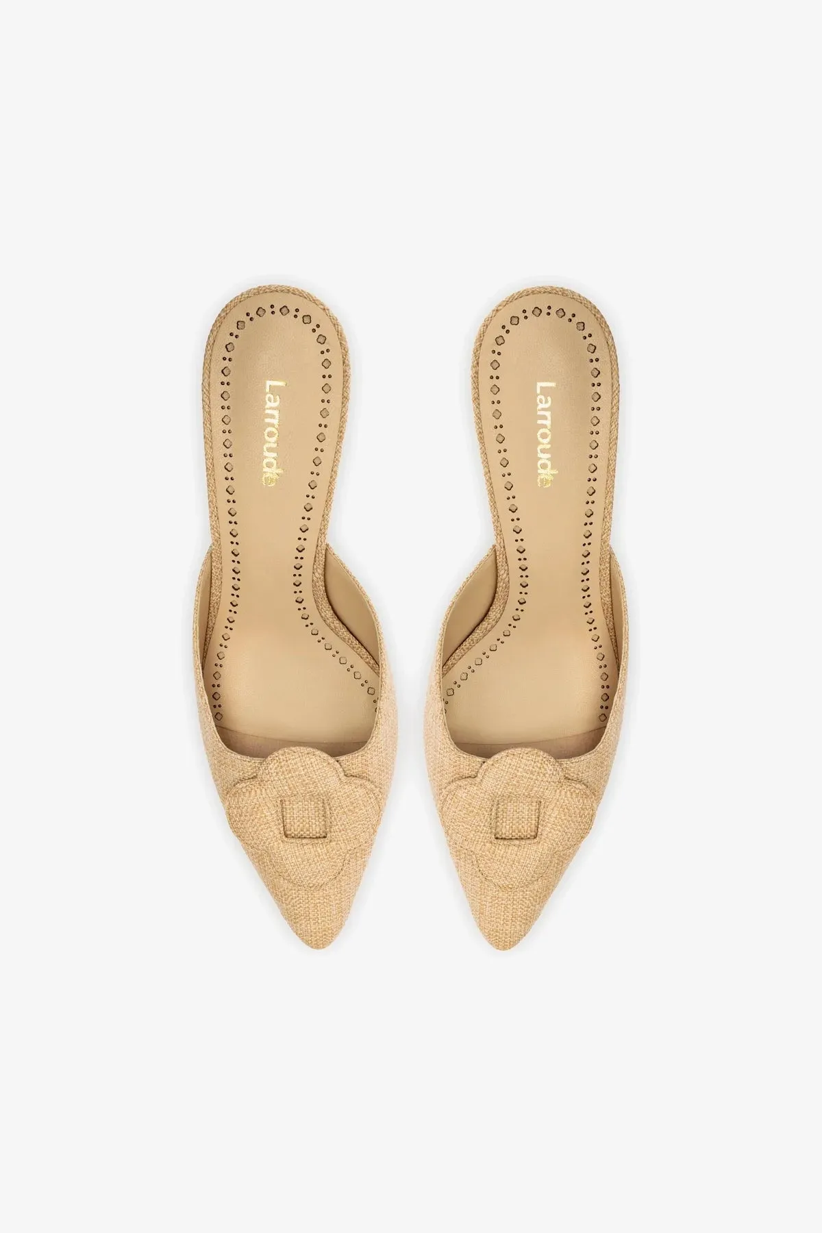 Flora Pump In Beige Raffia,Women Heel