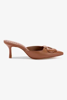 Flora Pump In Caramel Leather,Women Heel
