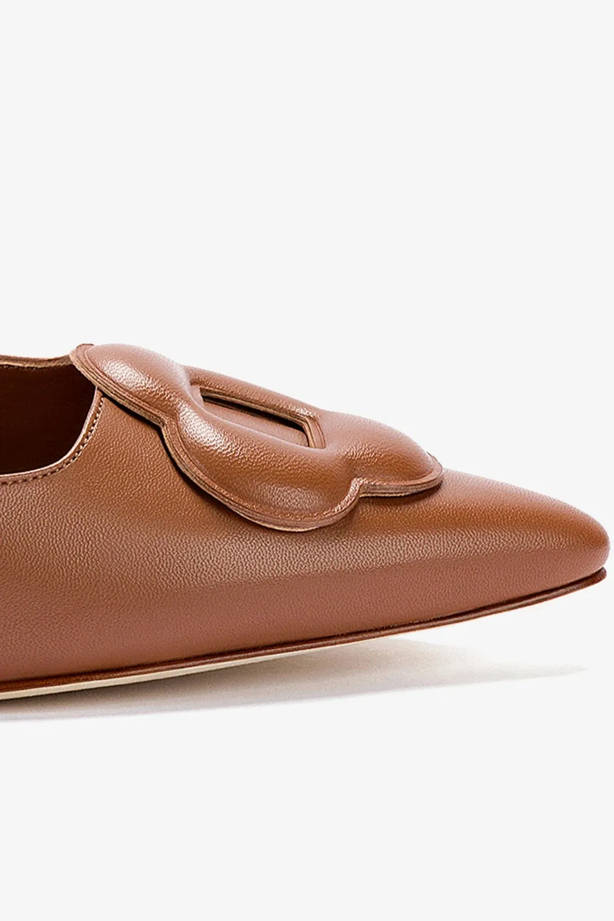 Flora Pump In Caramel Leather,Women Heel