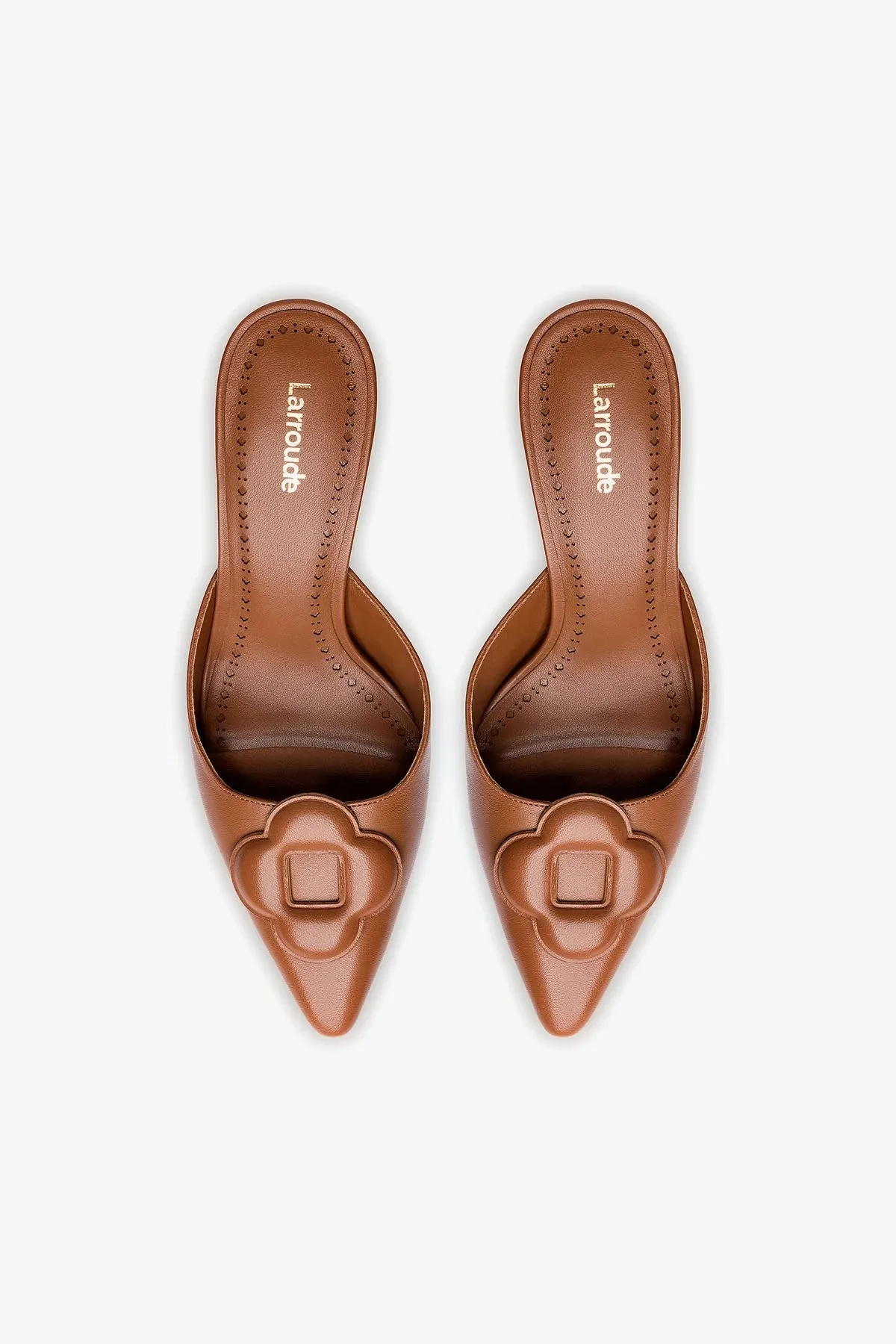 Flora Pump In Caramel Leather,Women Heel