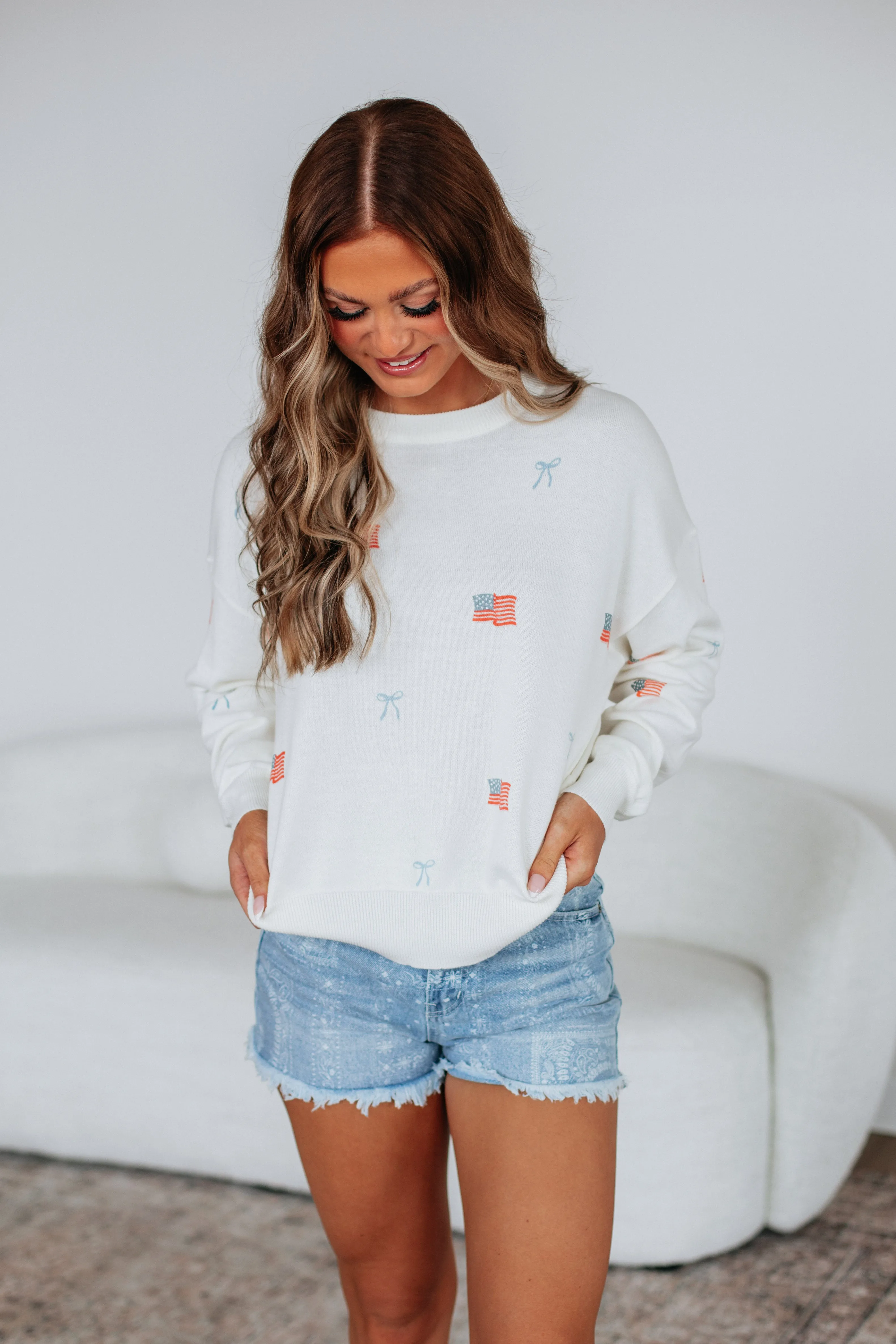 Fourth & Flirty Sweatshirt,Women Sweater