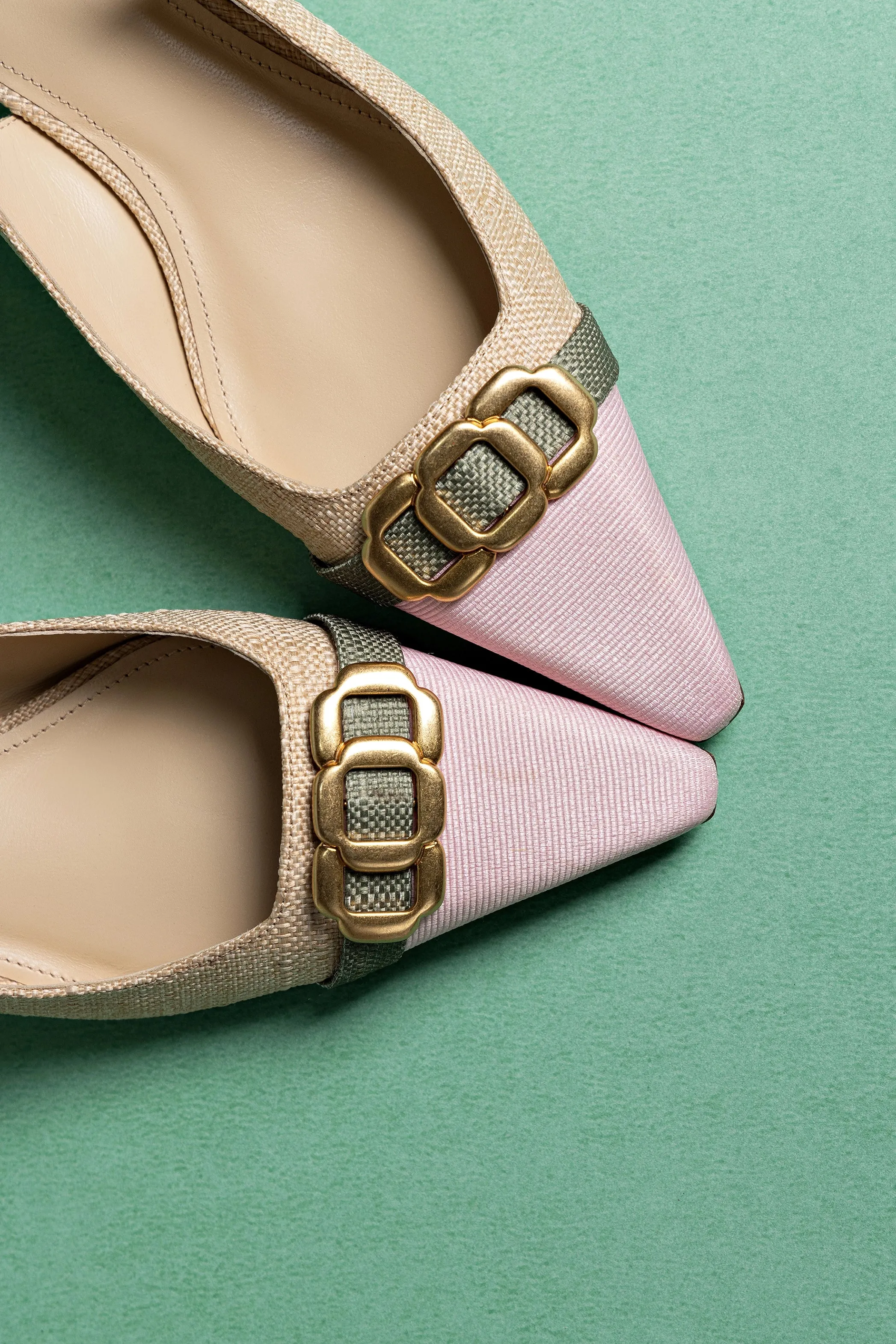 Franca Pump In Beige Raffia,Women Heel