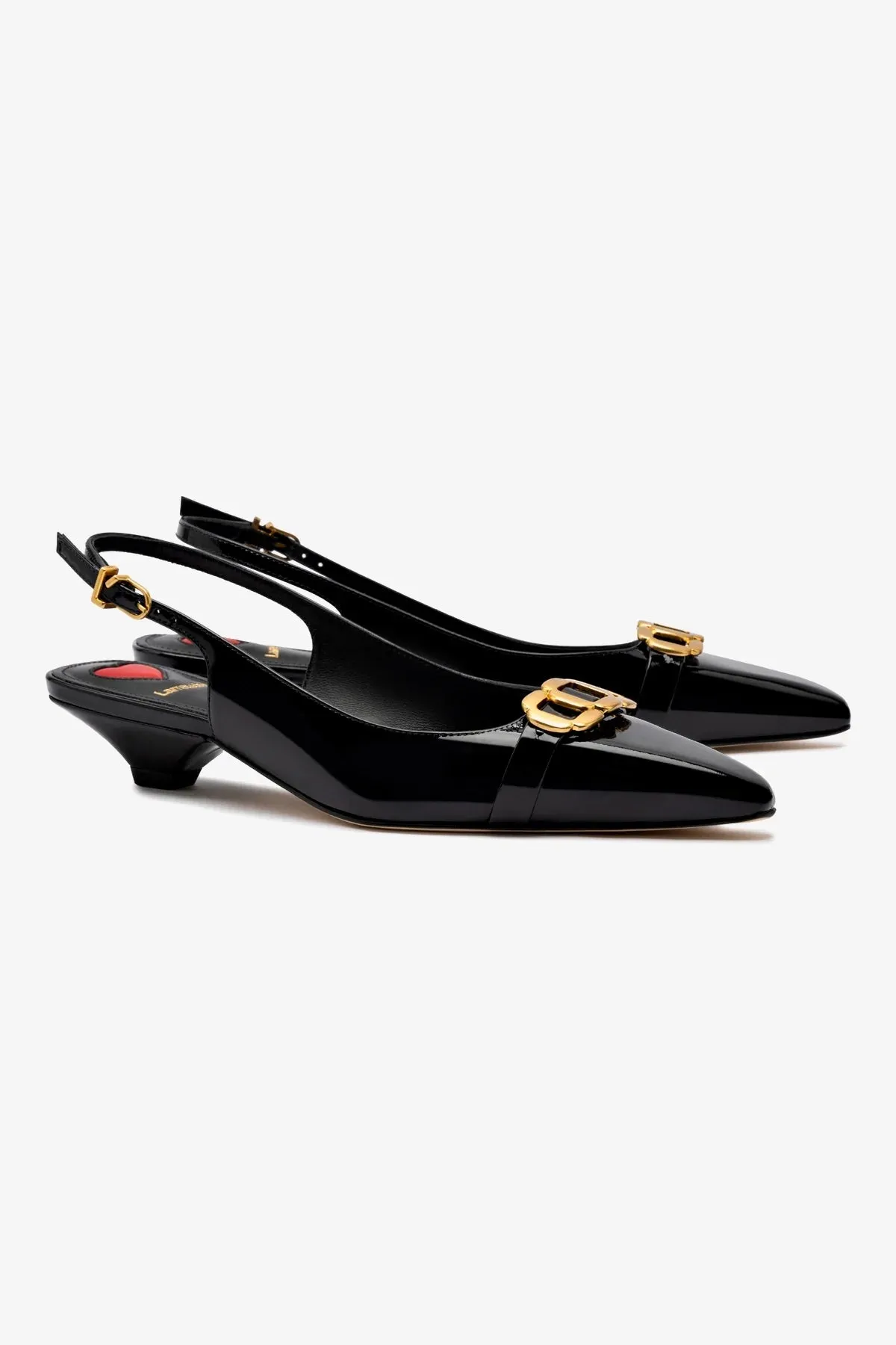 Franca Pump In Black Patent Leather,Women Heel