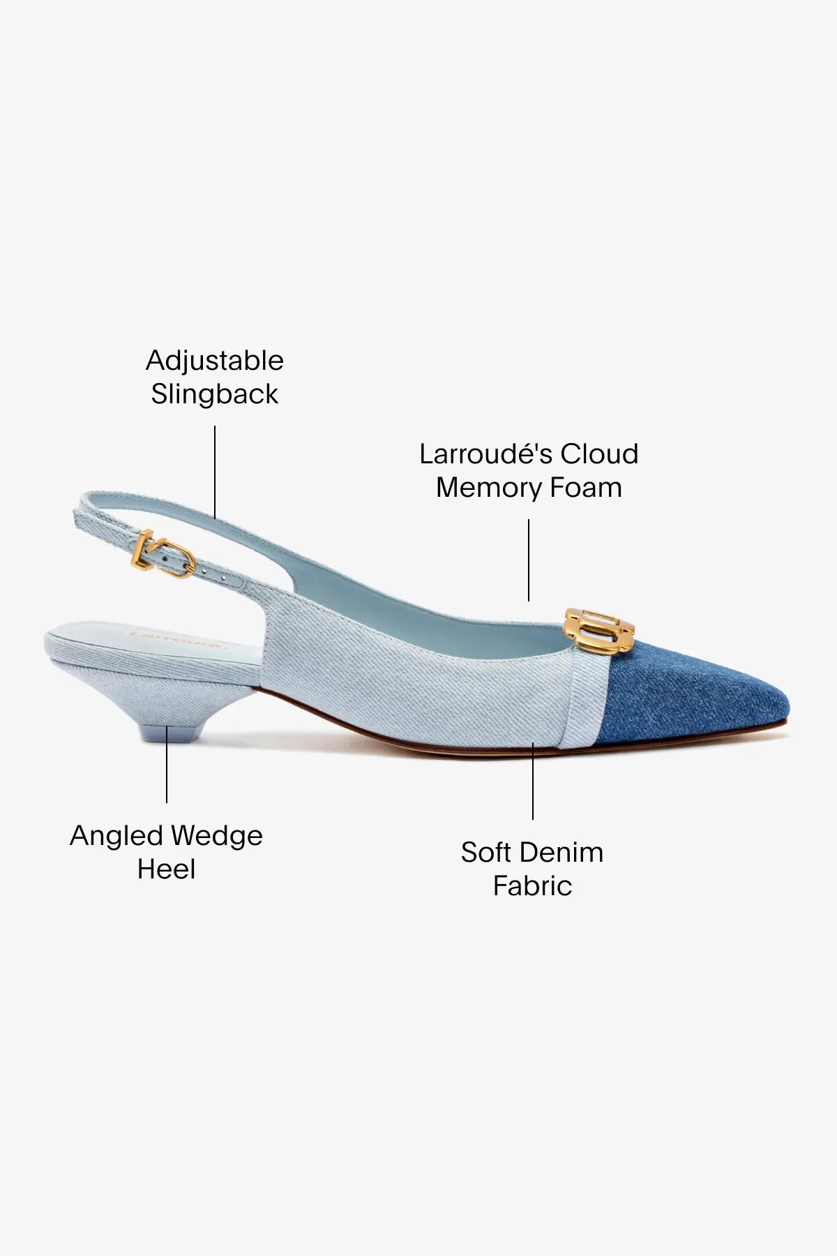 Franca Pump In Blue Denim,Women Heel