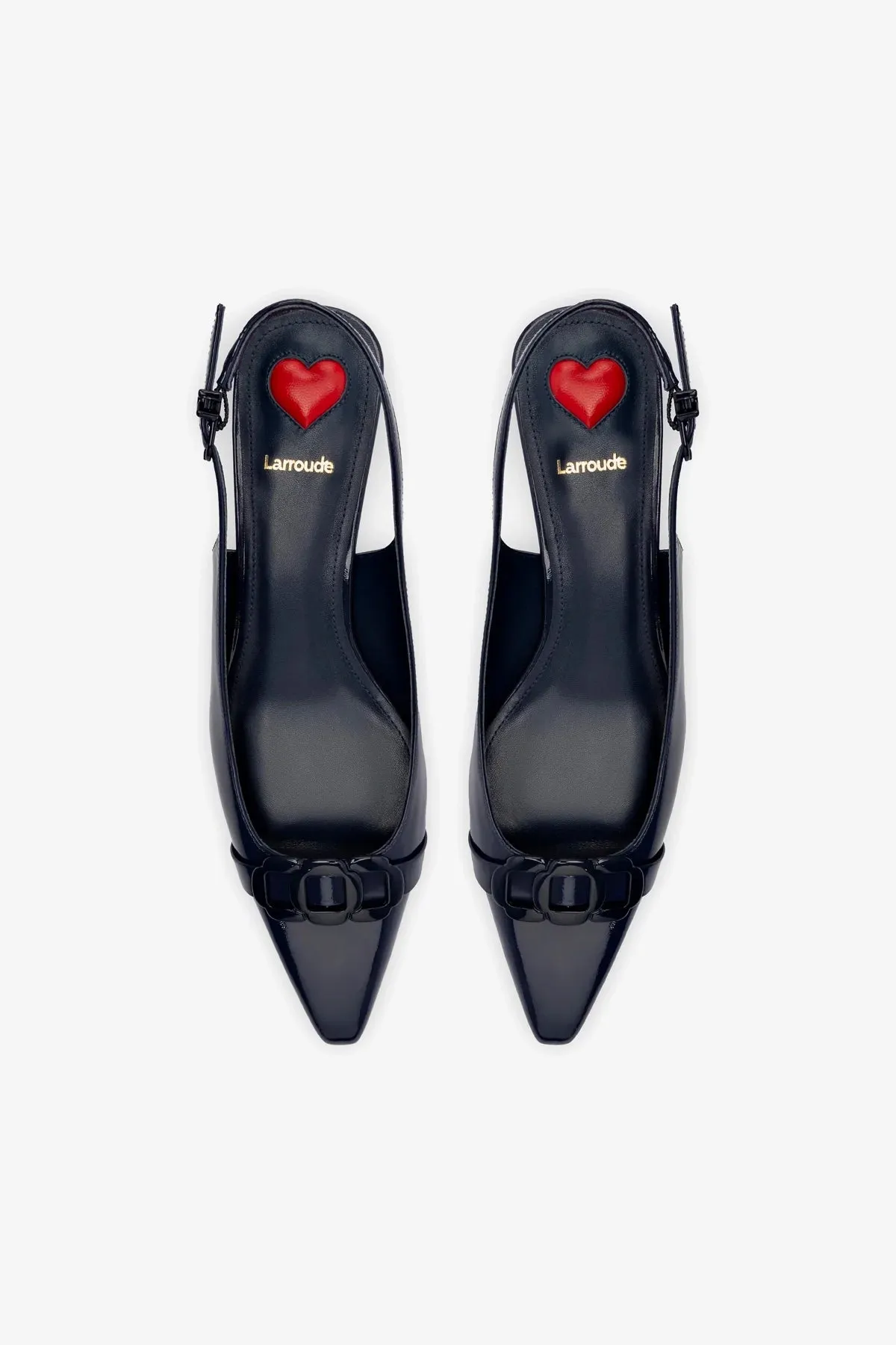Franca Pump In Navy Patent Leather,Women Heel
