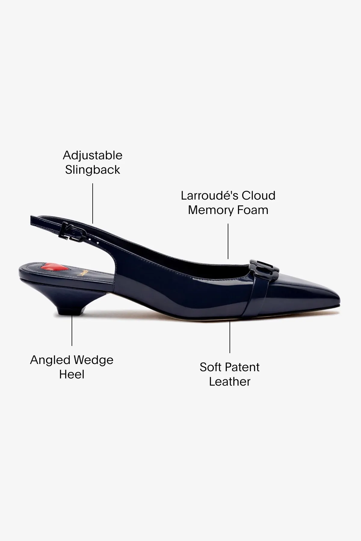 Franca Pump In Navy Patent Leather,Women Heel