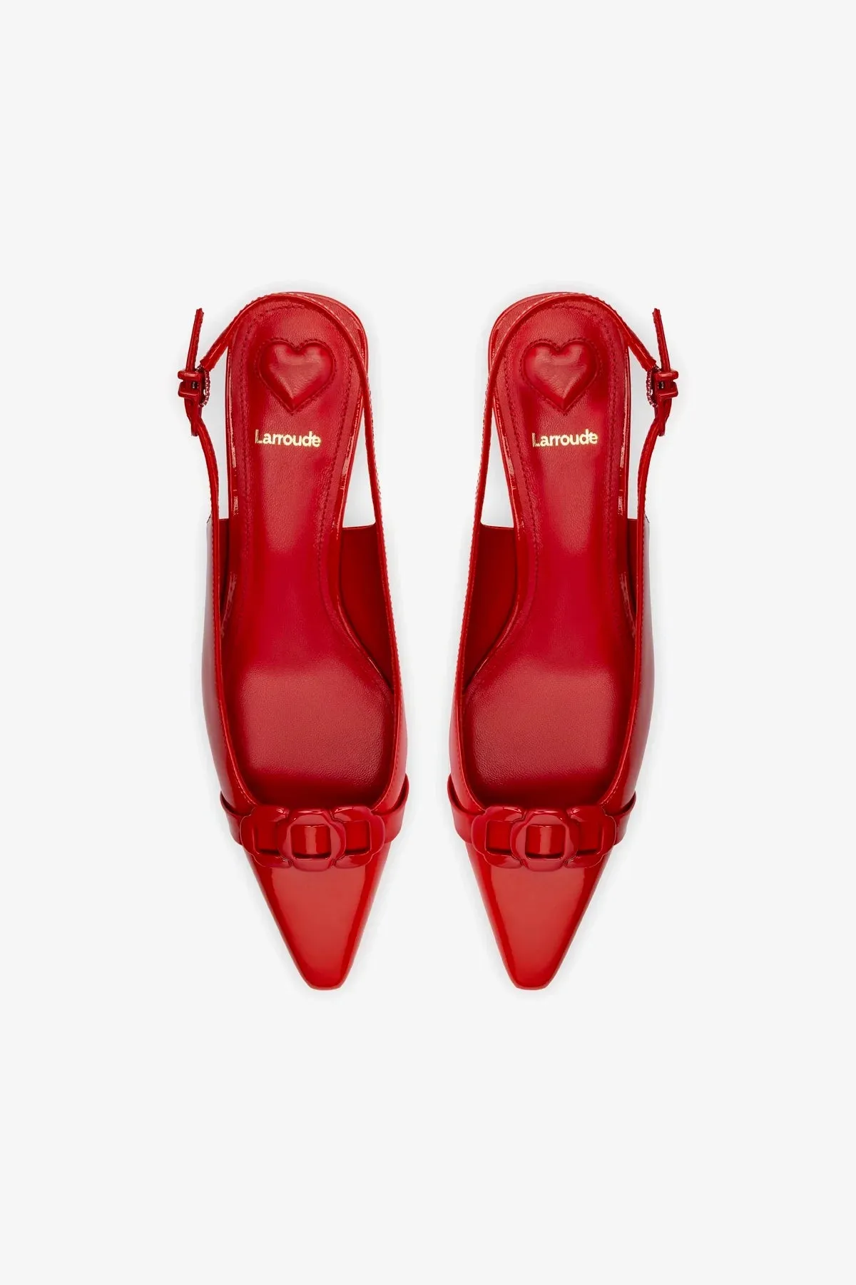 Franca Pump In Scarlet Patent Leather,Women Heel