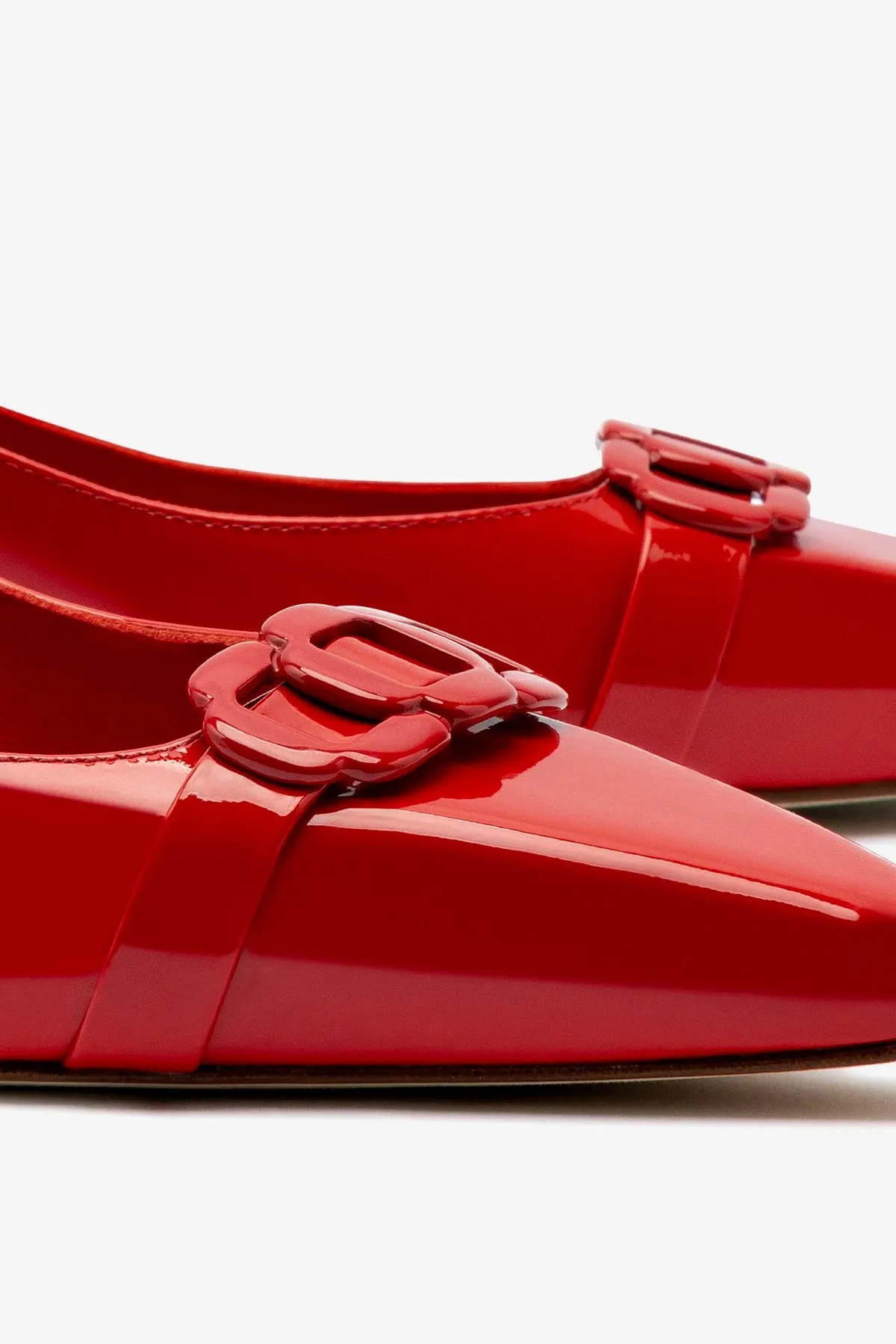 Franca Pump In Scarlet Patent Leather,Women Heel