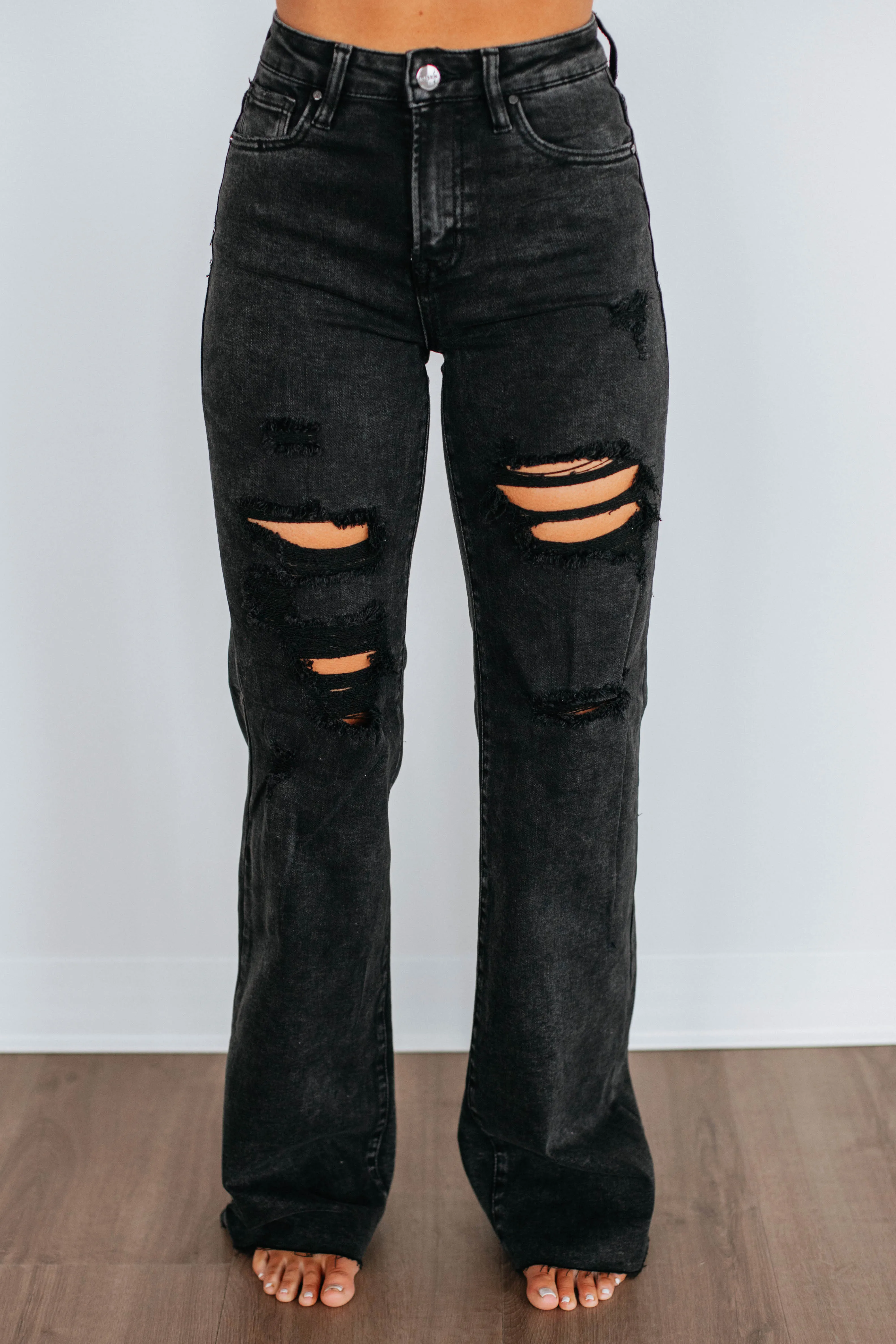 Georgia Risen Jeans - Vintage Black,Jeans Women