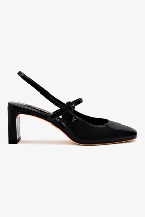 Georgina Pump In Black Patent Leather,Women Heel
