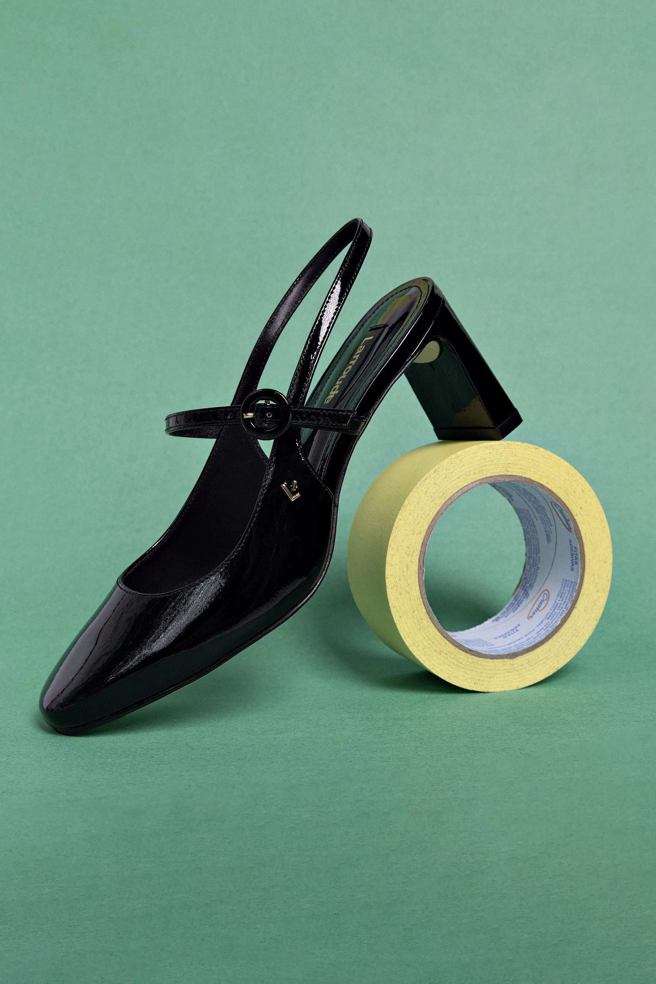 Georgina Pump In Black Patent Leather,Women Heel