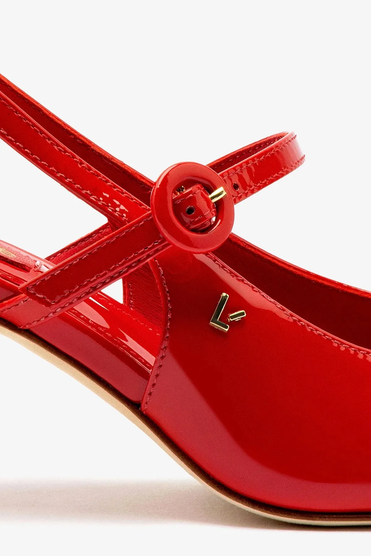 Georgina Pump In Scarlet Patent Leather,Women Heel
